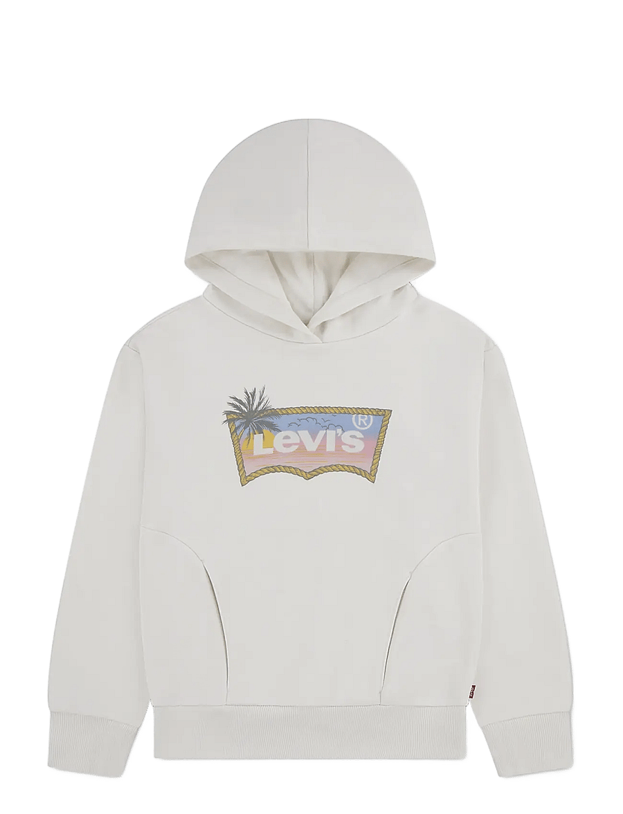 Levi's - Levi's® Ombre Batwing Oversized Hoodie - hættetrøjer - antique white - 0