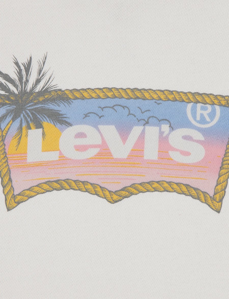 Levi's - Levi's® Ombre Batwing Oversized Hoodie - hættetrøjer - antique white - 2