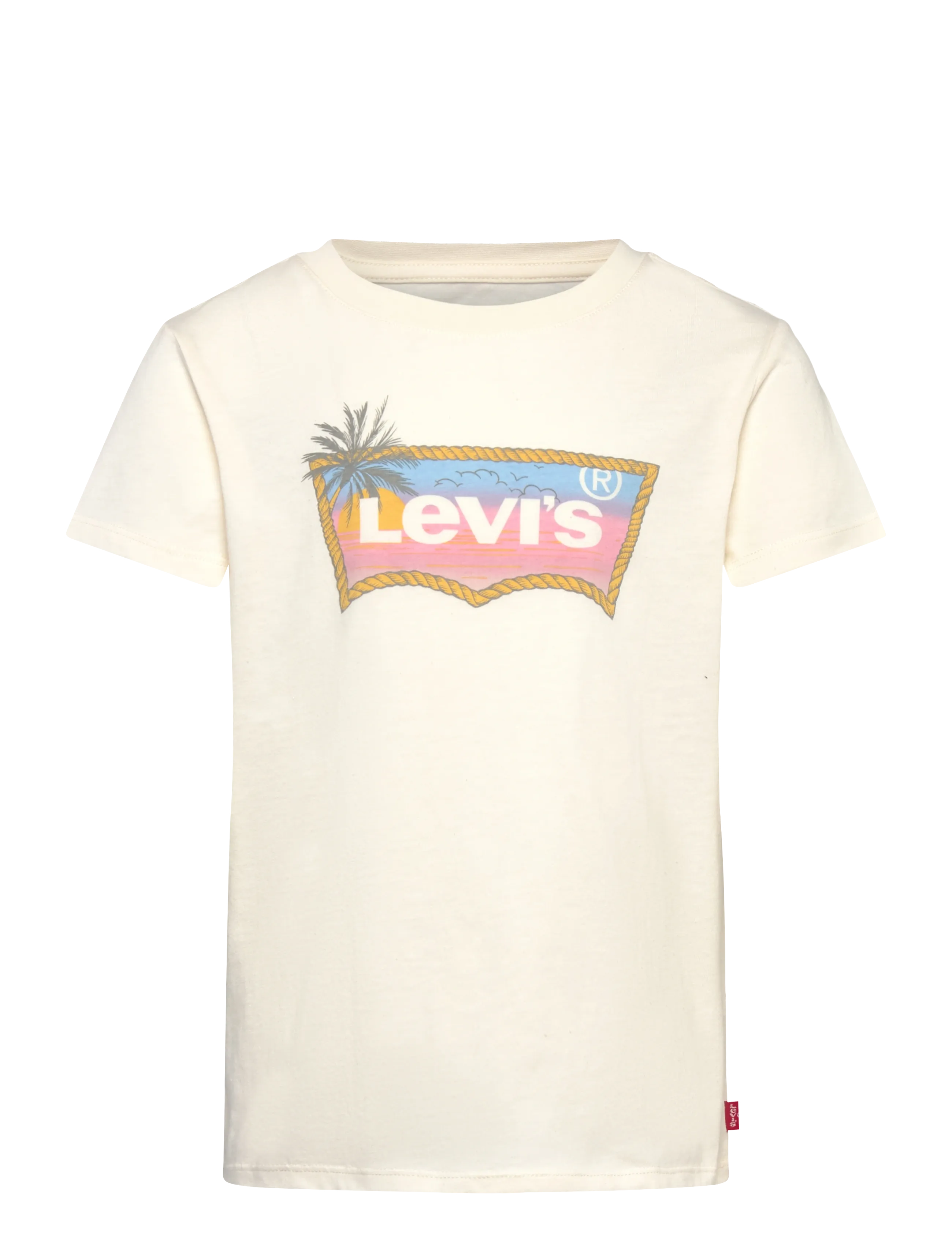 Levi's LVG OMBRE BATWING SS TEE - Tøj - ANTIQUE WHITE / cream