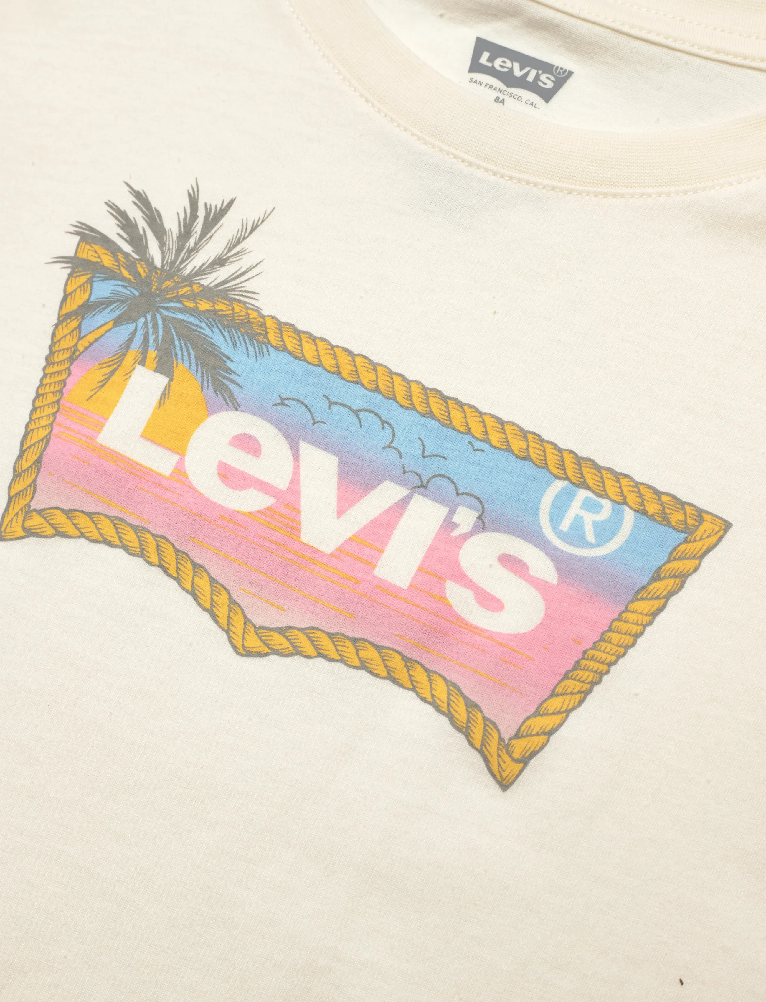 Levi's - LVG OMBRE BATWING SS TEE - lühikeste varrukatega t-särgid - antique white - 2