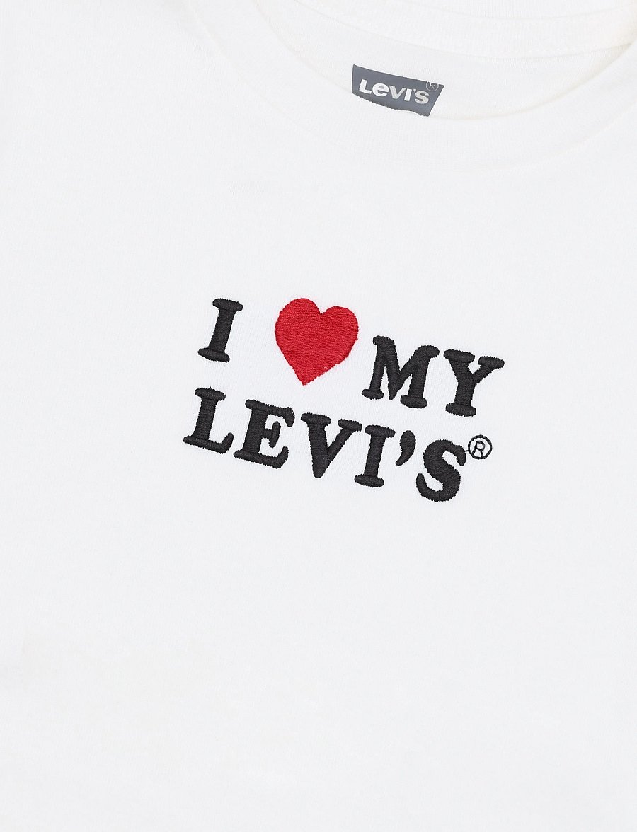 Levi's - KT-S/S KNIT TOP - lühikeste varrukatega t-särgid - levi's egret - 2