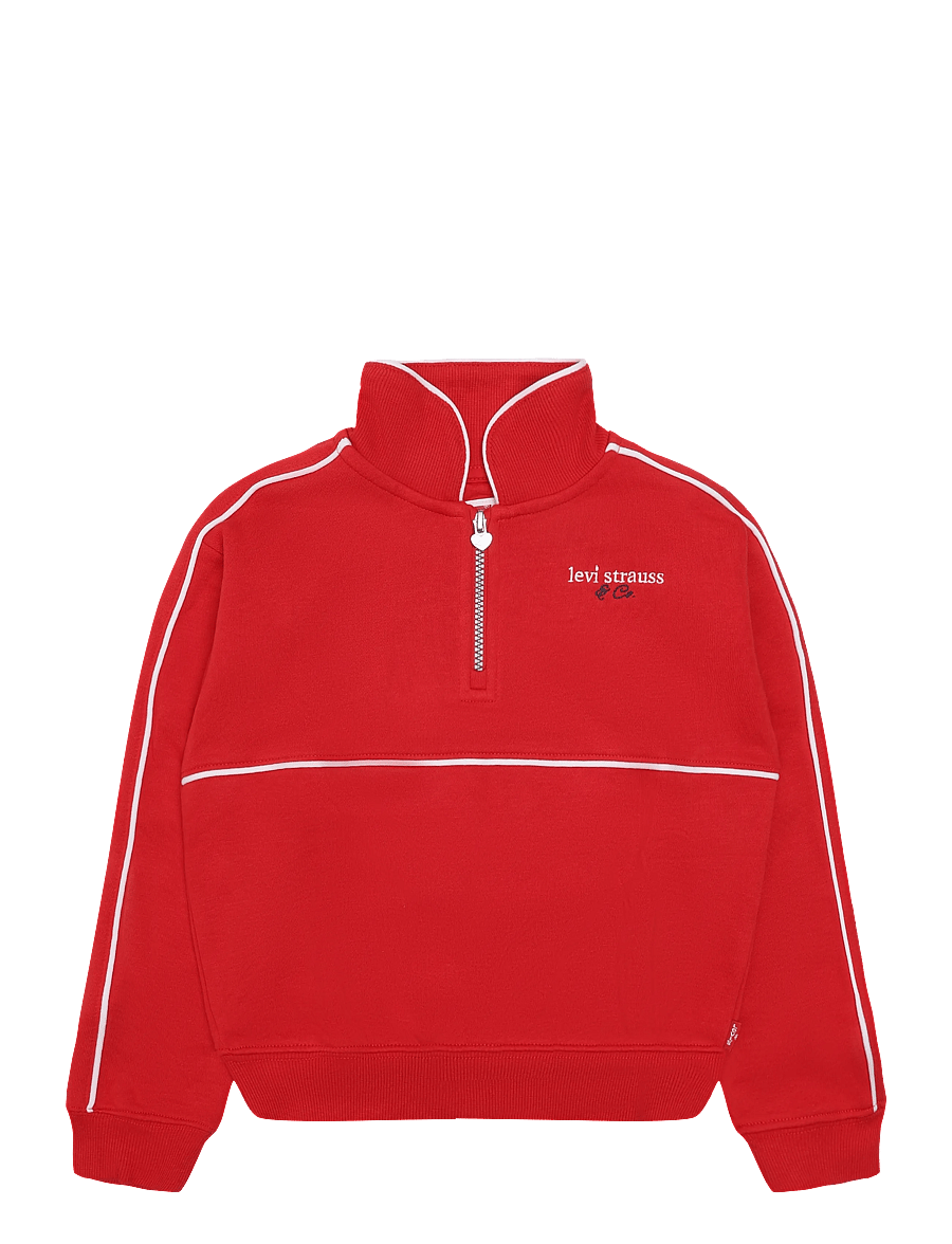 Levi's - HZ-1/2 ZIP TOP - sweatshirts - mars red - 0
