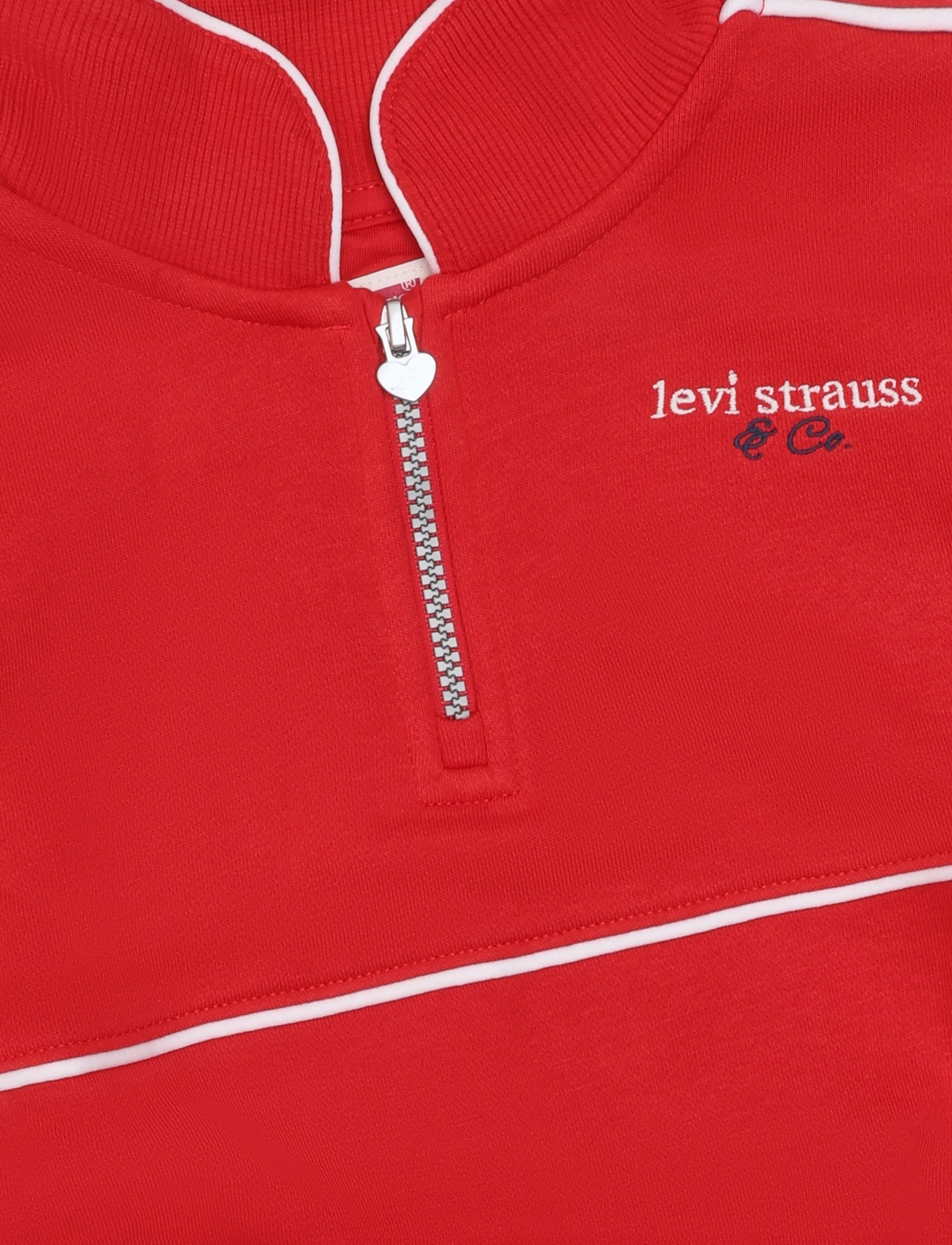 Levi's - HZ-1/2 ZIP TOP - sweatshirts - mars red - 2