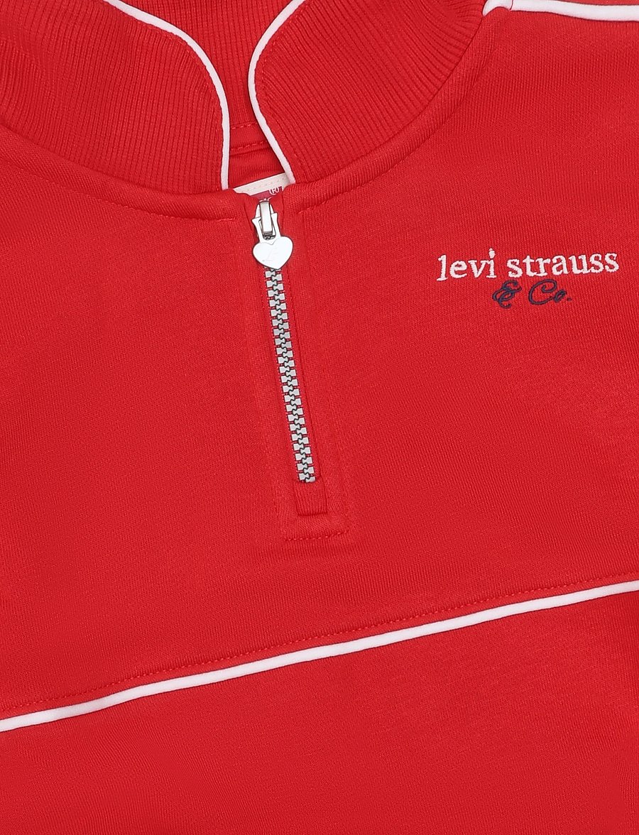 Levi's - HZ-1/2 ZIP TOP - sweatshirts - mars red - 2