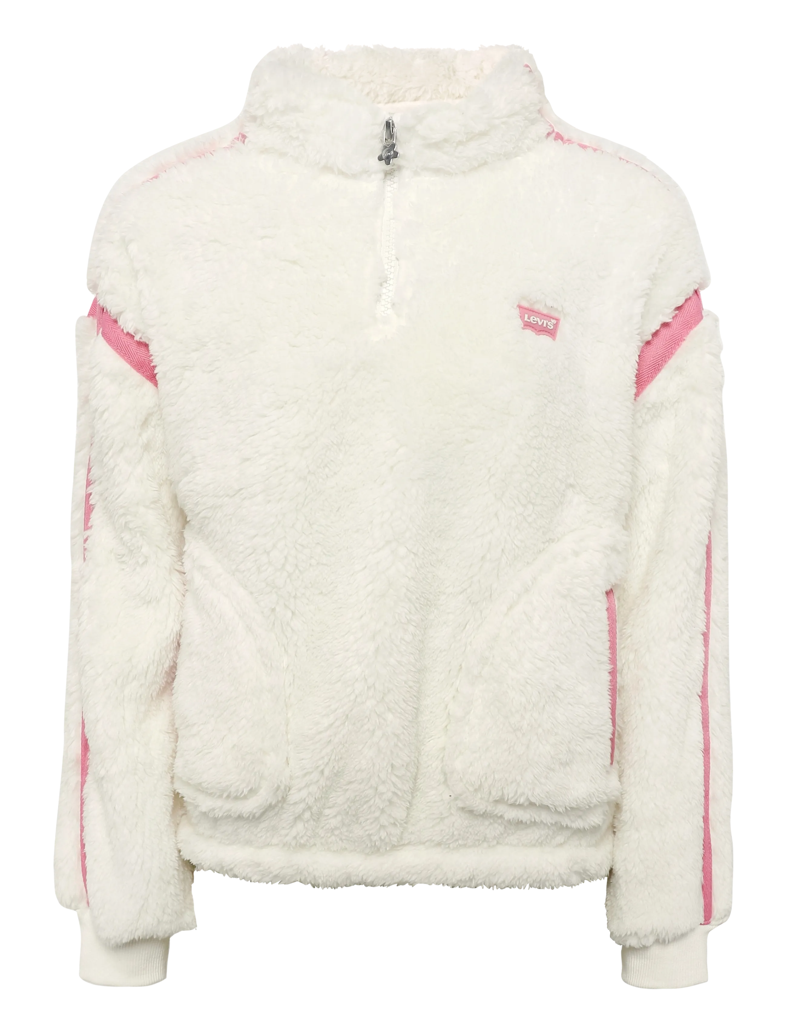 Levi's HZ-1/2 ZIP TOP - Dressipluusid ja kapuutsiga pusad - WILD ROSE / cream