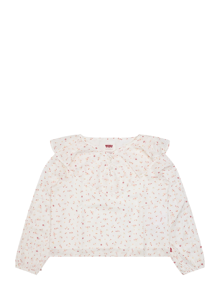 Levi's - LW-L/S WOVEN TOP - blusen & tuniken - levi's egret - 0