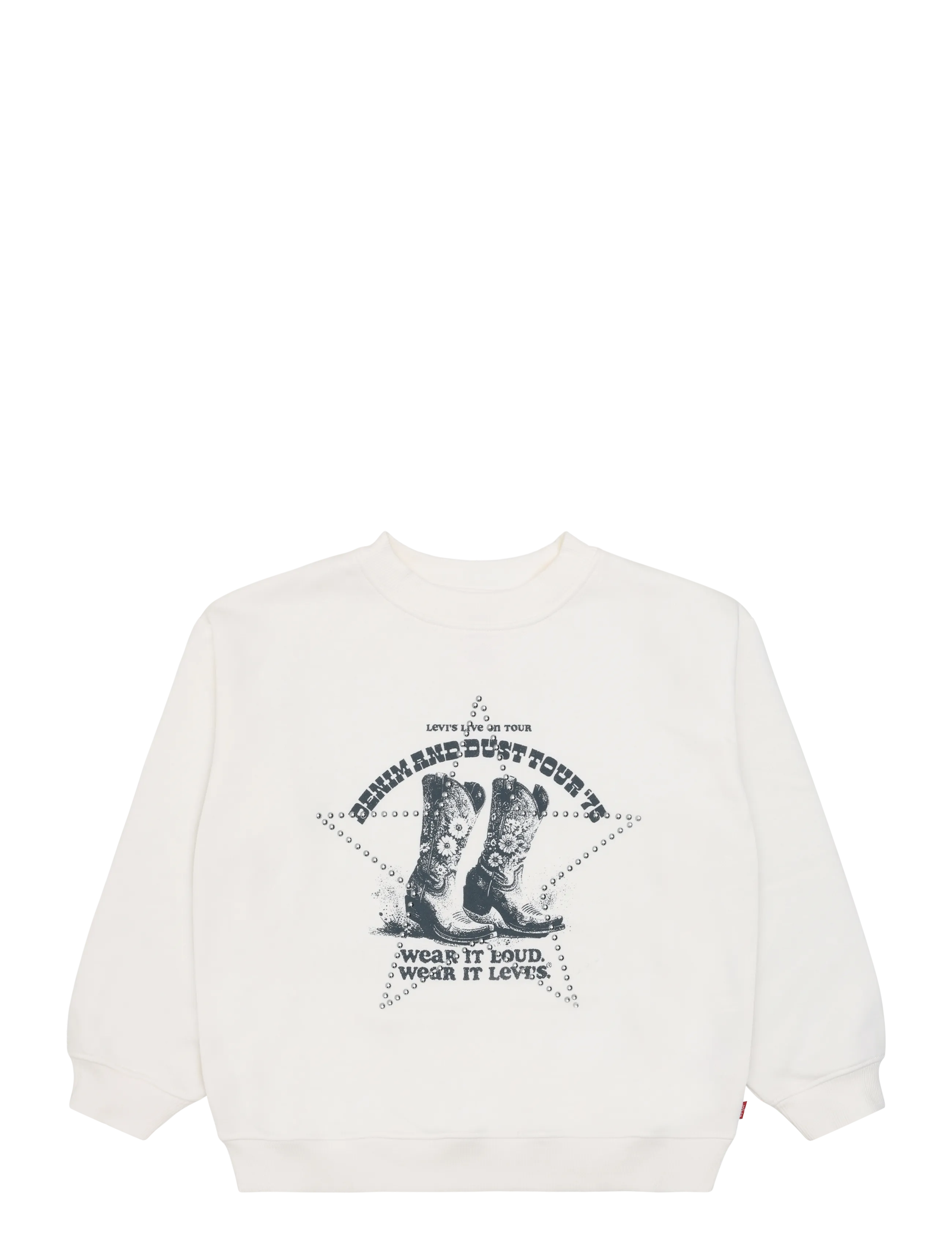 Levi's Fw-Crew, Crewneck Sweatshirt, Cream, Str: 104