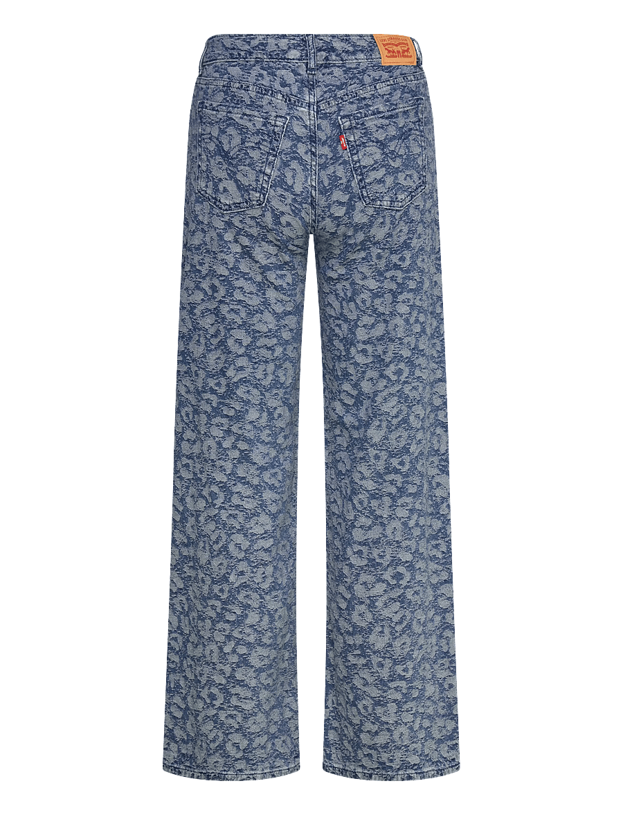 Levi's - LVG JACQUARD HIGH RISE BAGGY - hosen mit weitem bein - blue - 1