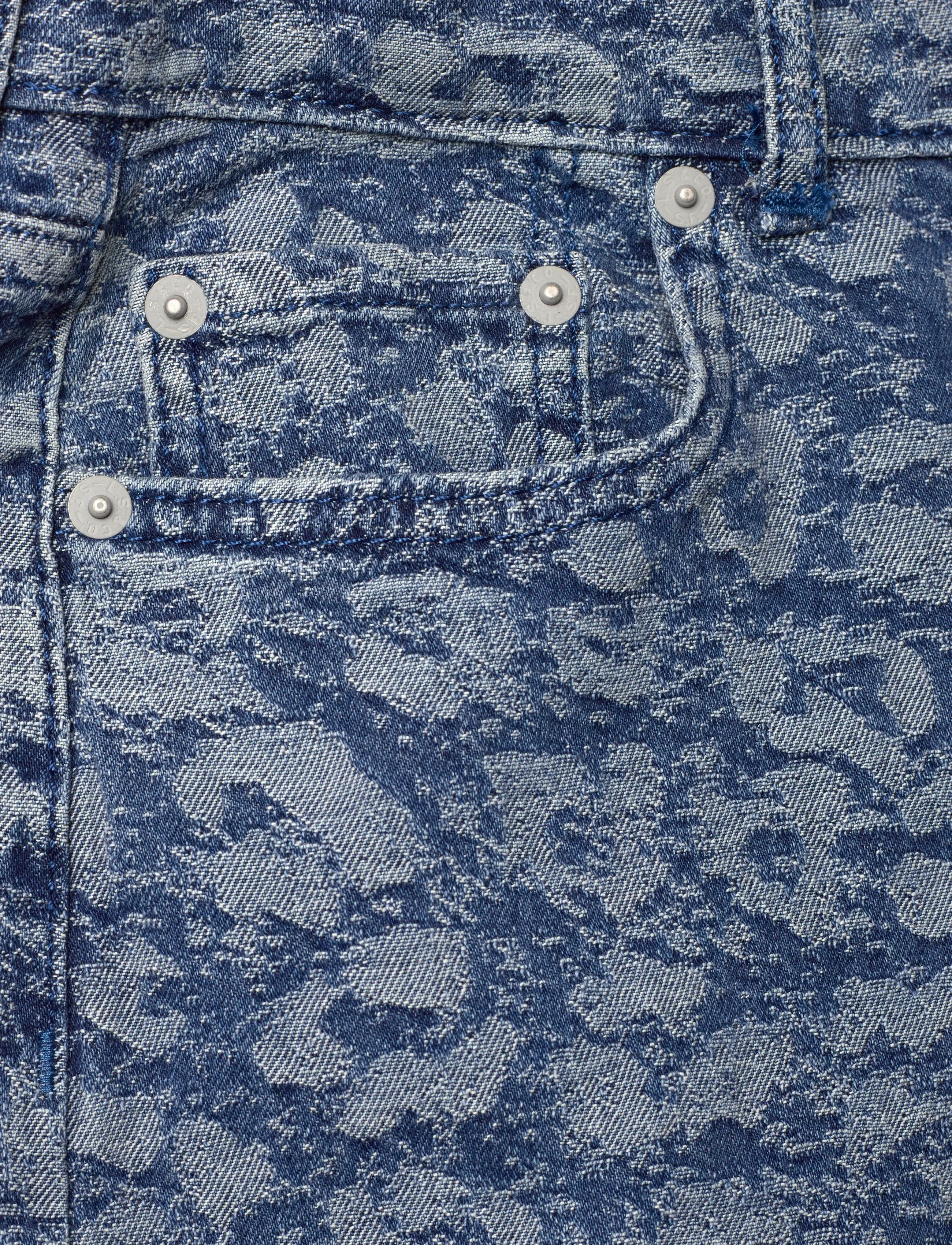 Levi's - LVG JACQUARD HIGH RISE BAGGY - vide jeans - blue - 2