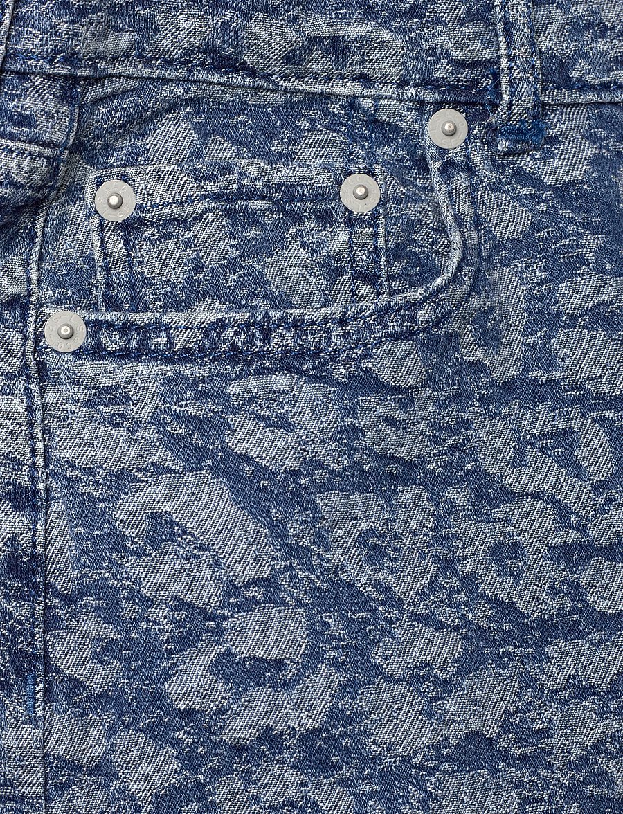 Levi's - LVG JACQUARD HIGH RISE BAGGY - hosen mit weitem bein - blue - 2