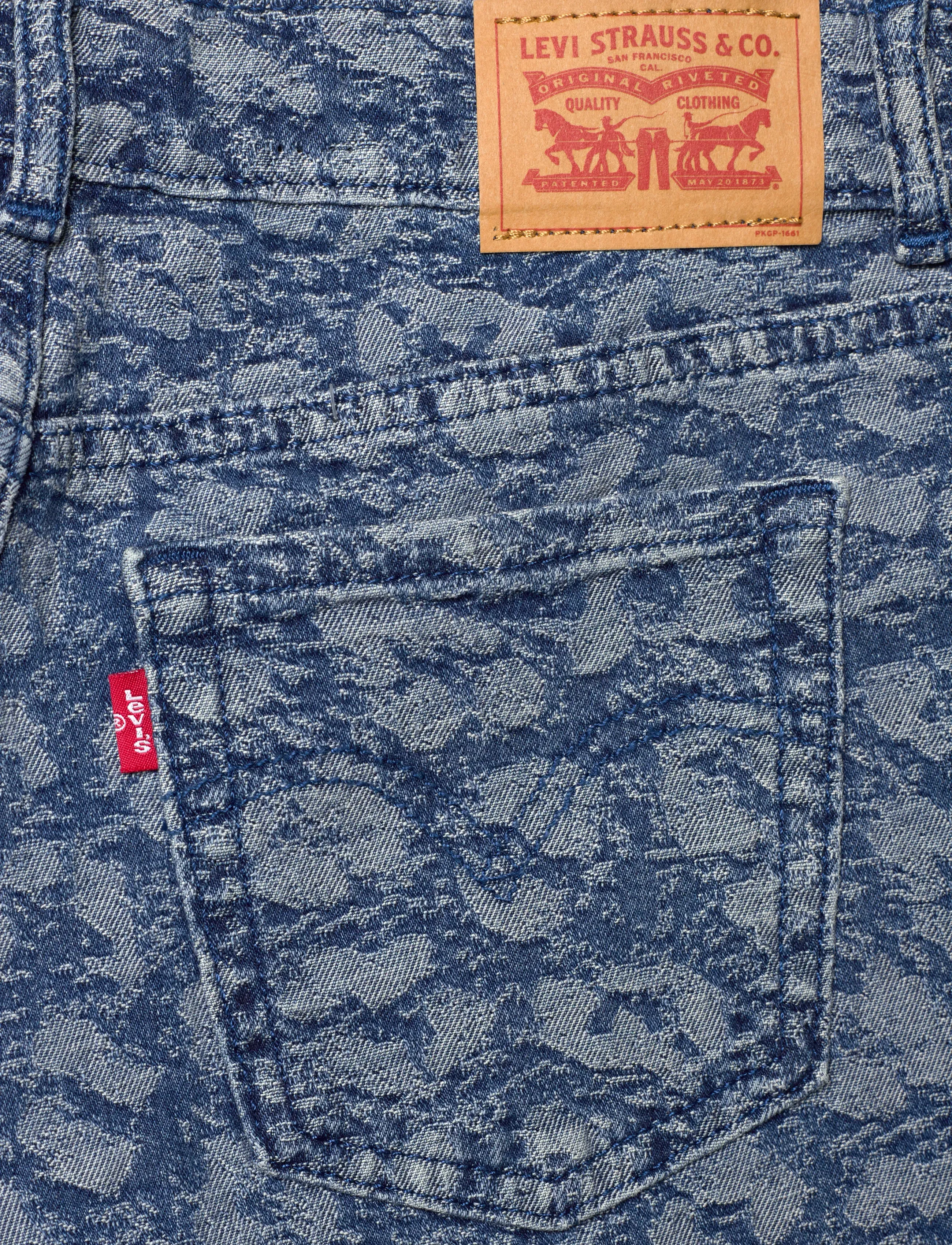 Levi's - LVG JACQUARD HIGH RISE BAGGY - vide jeans - blue - 4