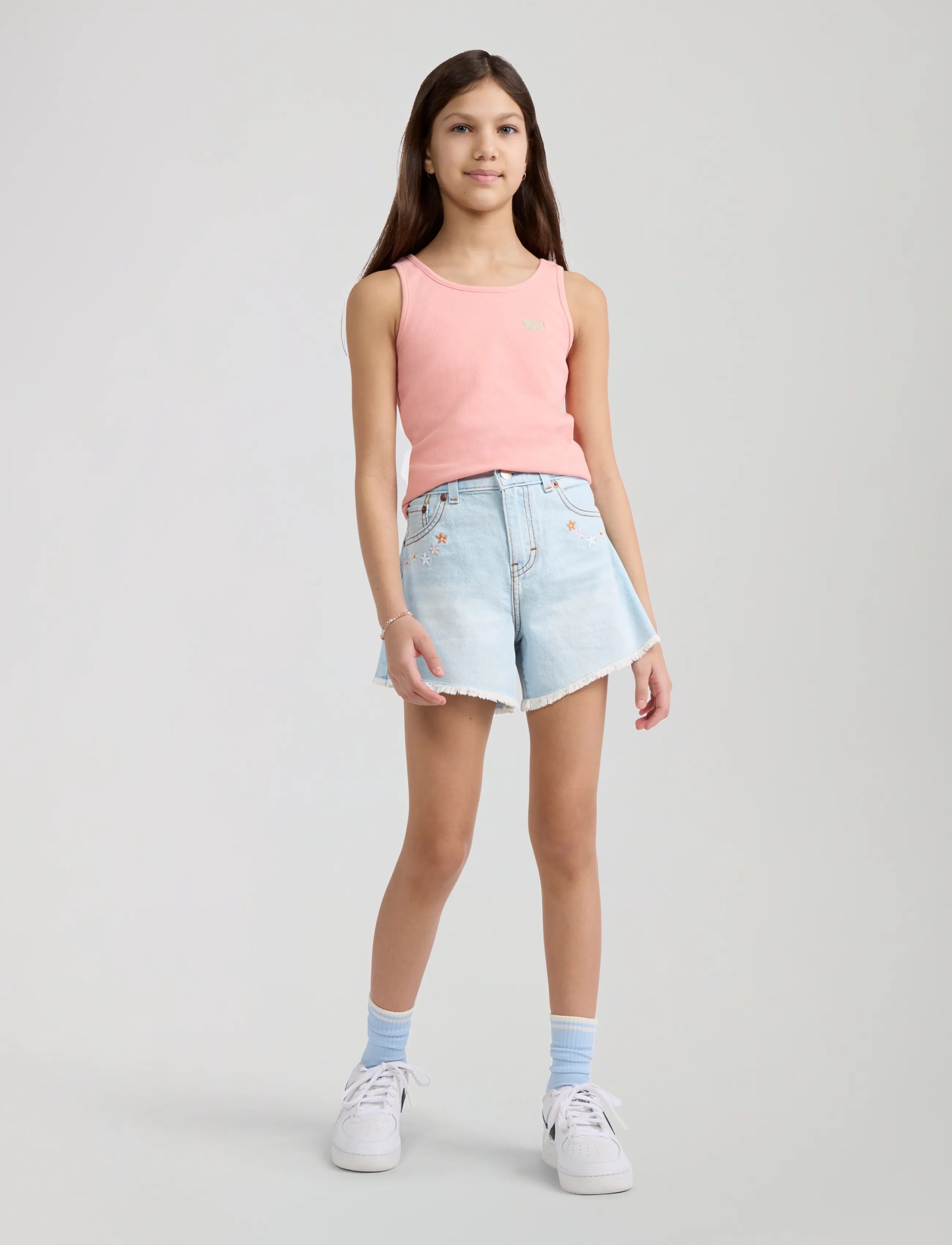 Levi's - Levi's® Crochet Applique A-Line Shorts - jeansshorts - wow me over - 4