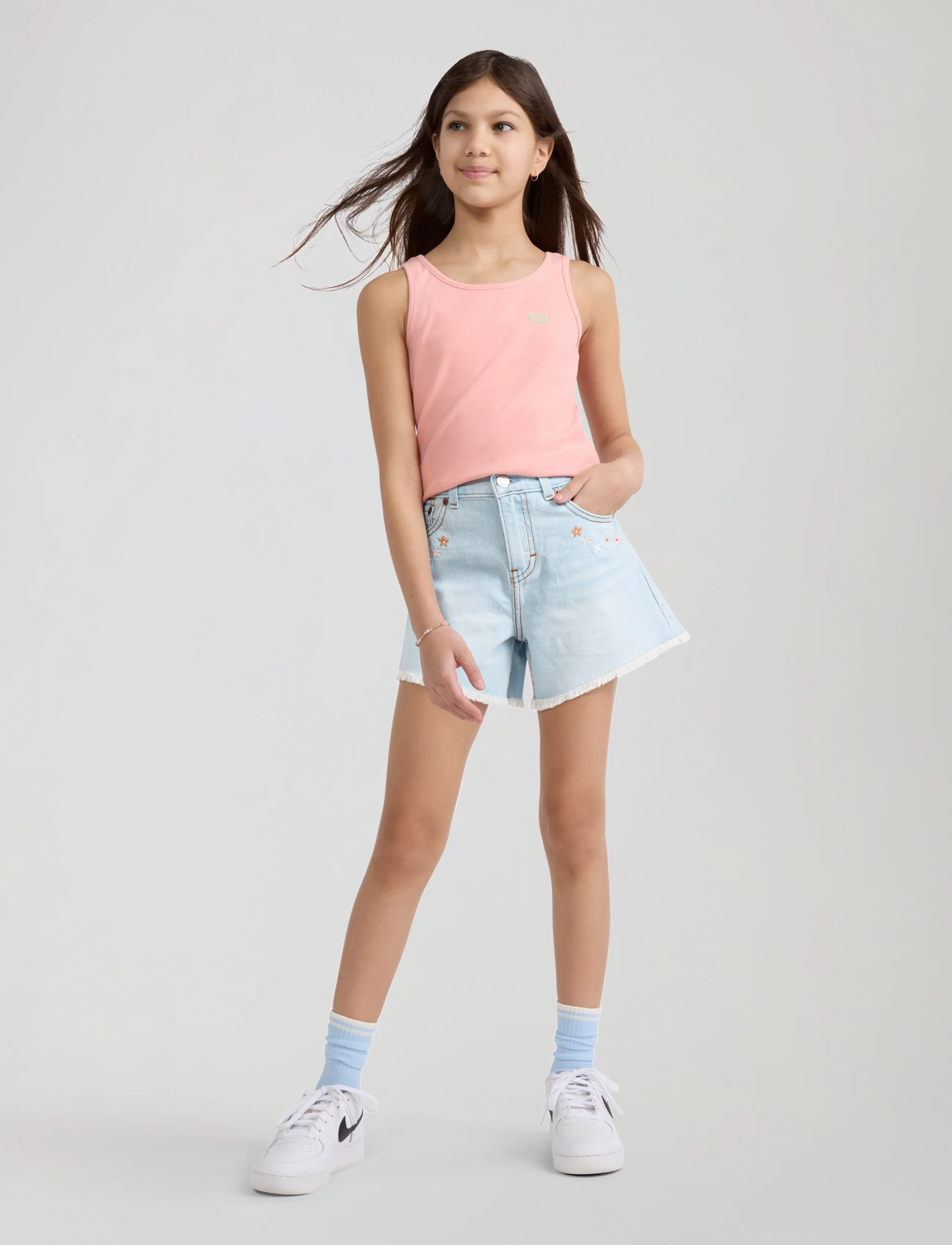 Levi's - Levi's® Crochet Applique A-Line Shorts - jeansshorts - wow me over - 5