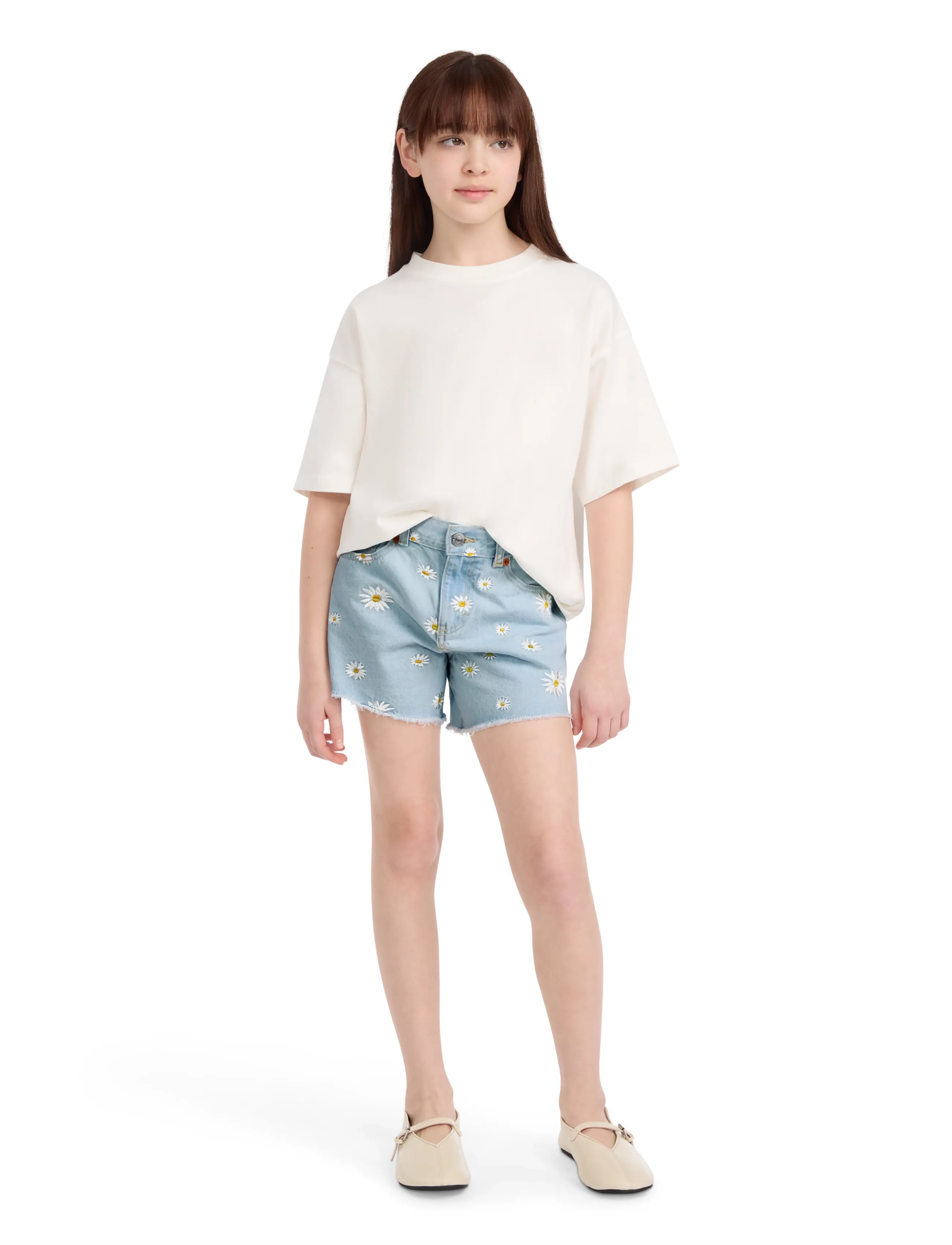 Levi's - Levi's® Daisy Denim A-Line Shorts - denimshorts - light sugar - 4