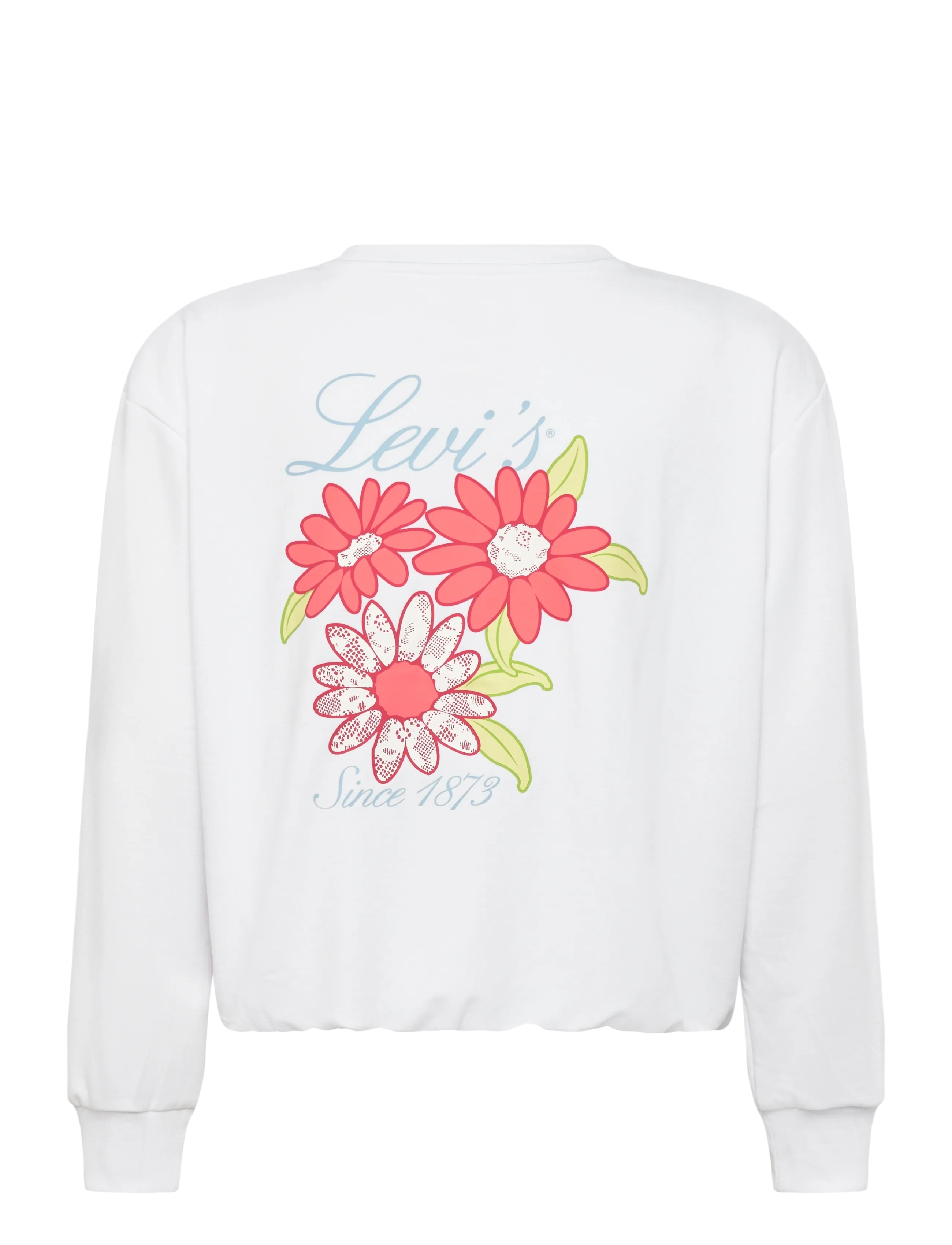 Levi's - Levi's® Bubble Hem Long Sleeve Top - sweatshirts - bright white - 1