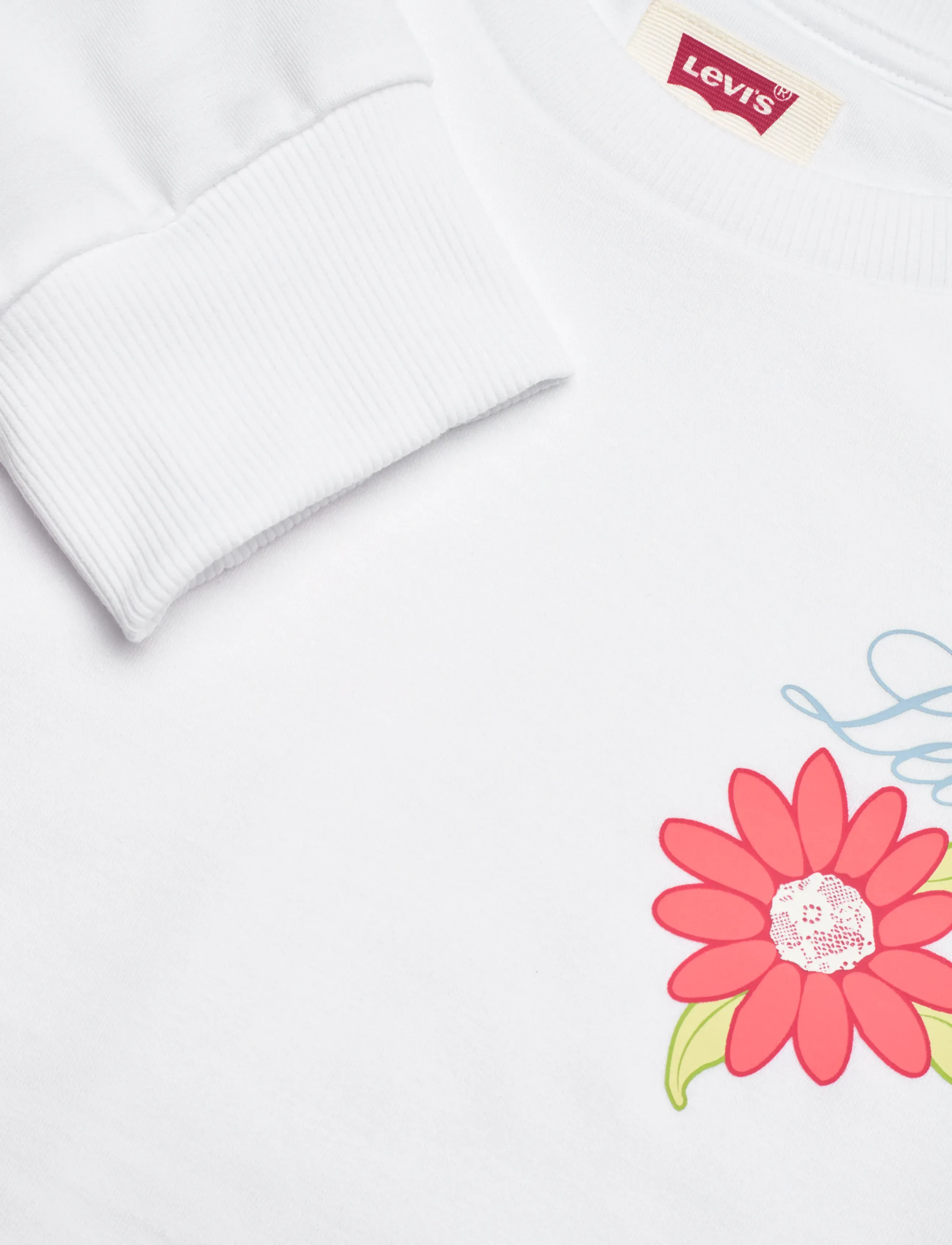 Levi's - Levi's® Bubble Hem Long Sleeve Top - sweatshirts - bright white - 2