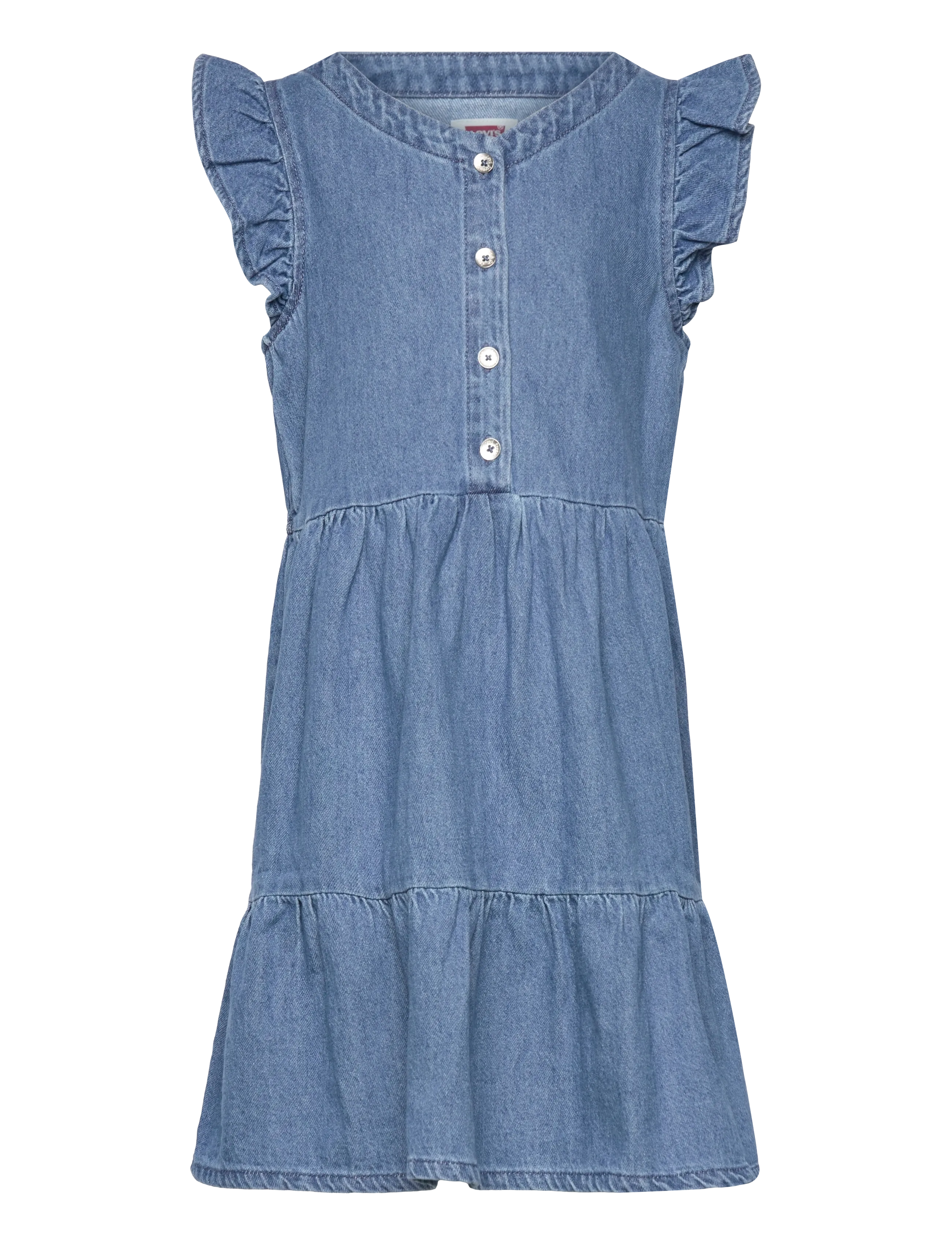 Levi's Levi's Flutter Sleeve Dress, 152, Blue, Fritidskjoler > Fritidskjoler Uden Ærmer, Børn