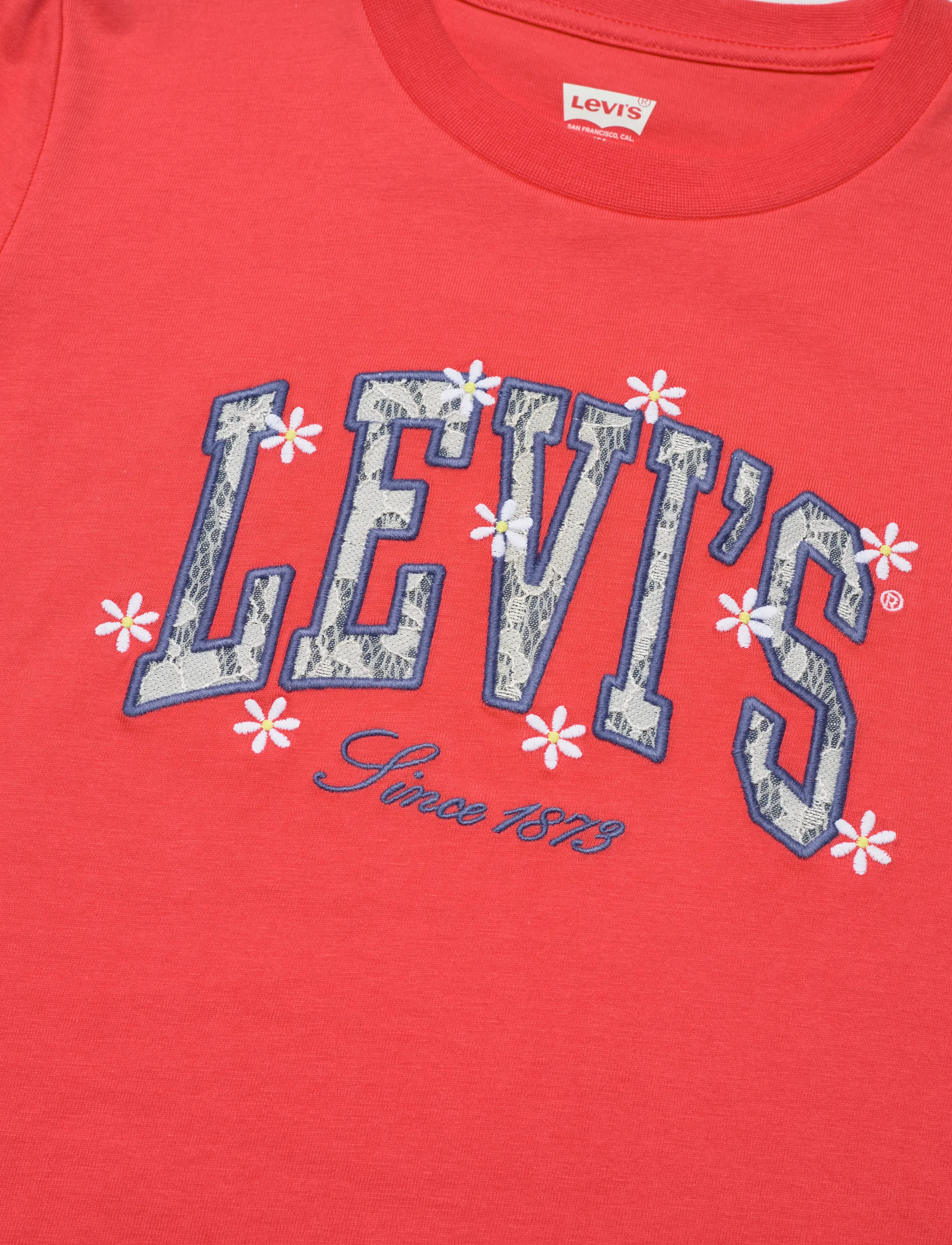 Levi's - Levi's® Chambray Applique Top - kurzärmelige - hot coral - 2