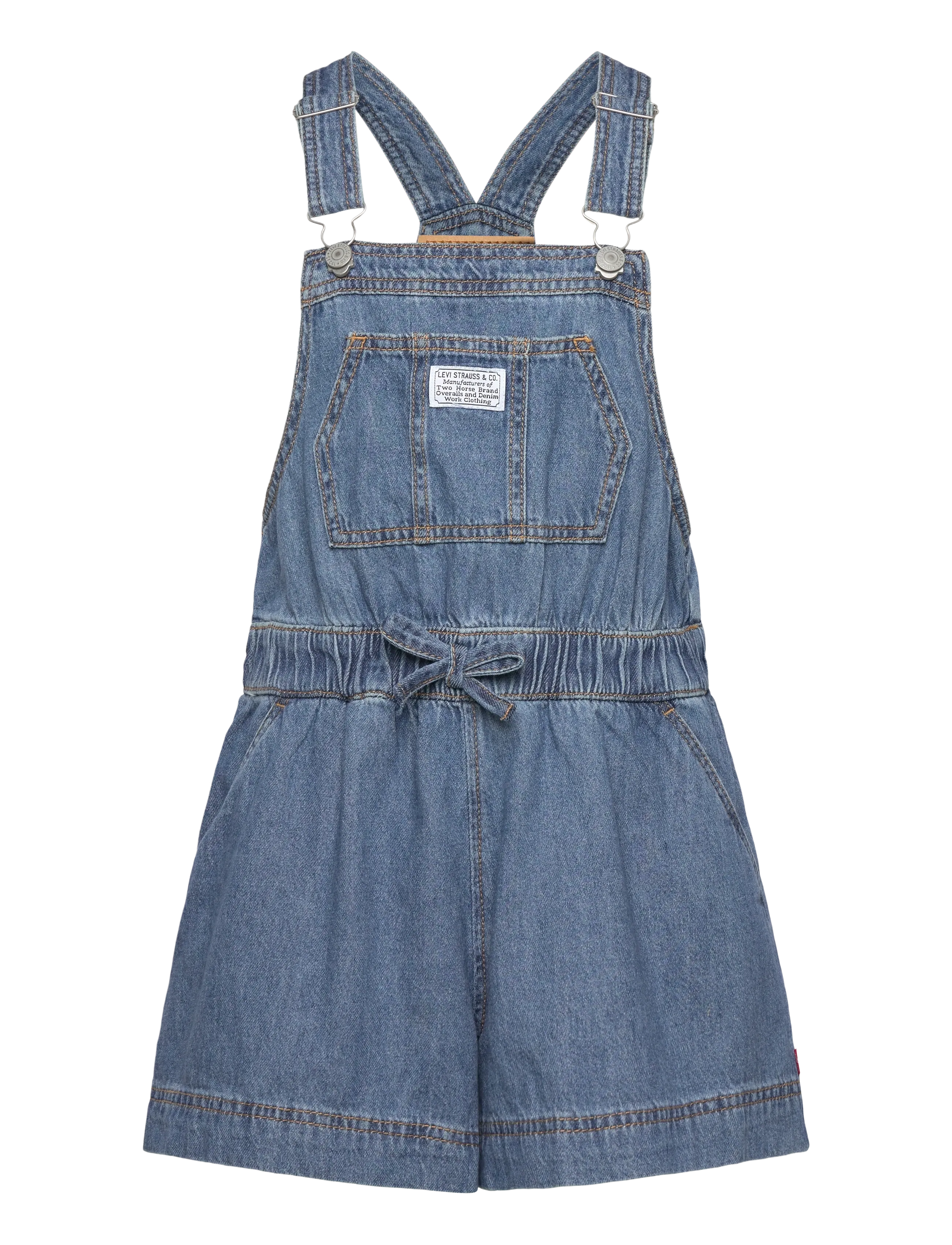 Levi's Levi's® Tie Waist Shortalls - Tunked - DREW ME IN / blue