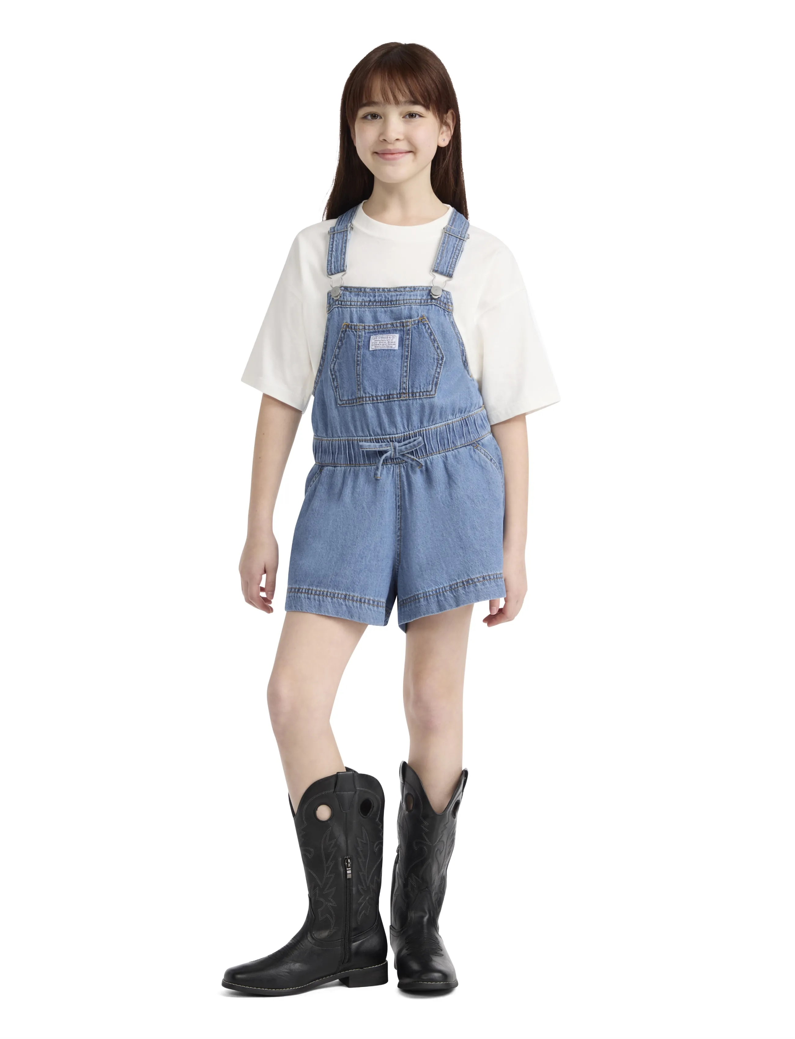 Levi's Levi's® Tie Waist Shortalls - Overalls - DREW ME IN / blue