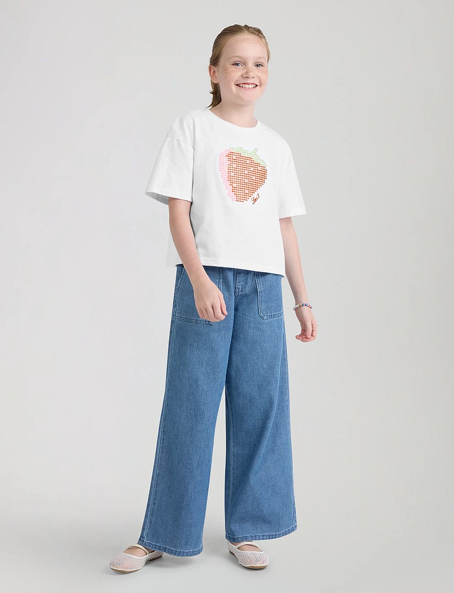 Levi's - Levi's® Strawberry Flared Top - short-sleeved t-shirts - bright white - 4