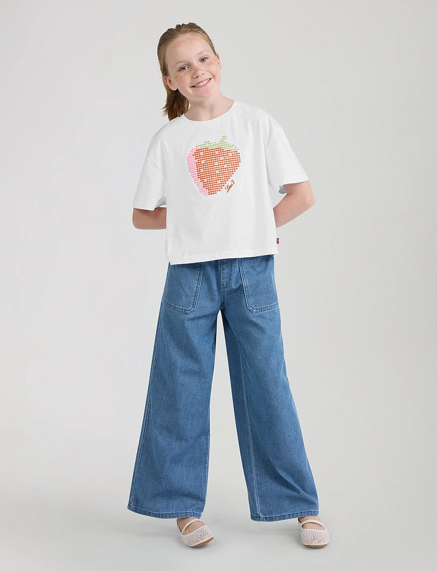 Levi's - Levi's® Strawberry Flared Top - short-sleeved t-shirts - bright white - 5