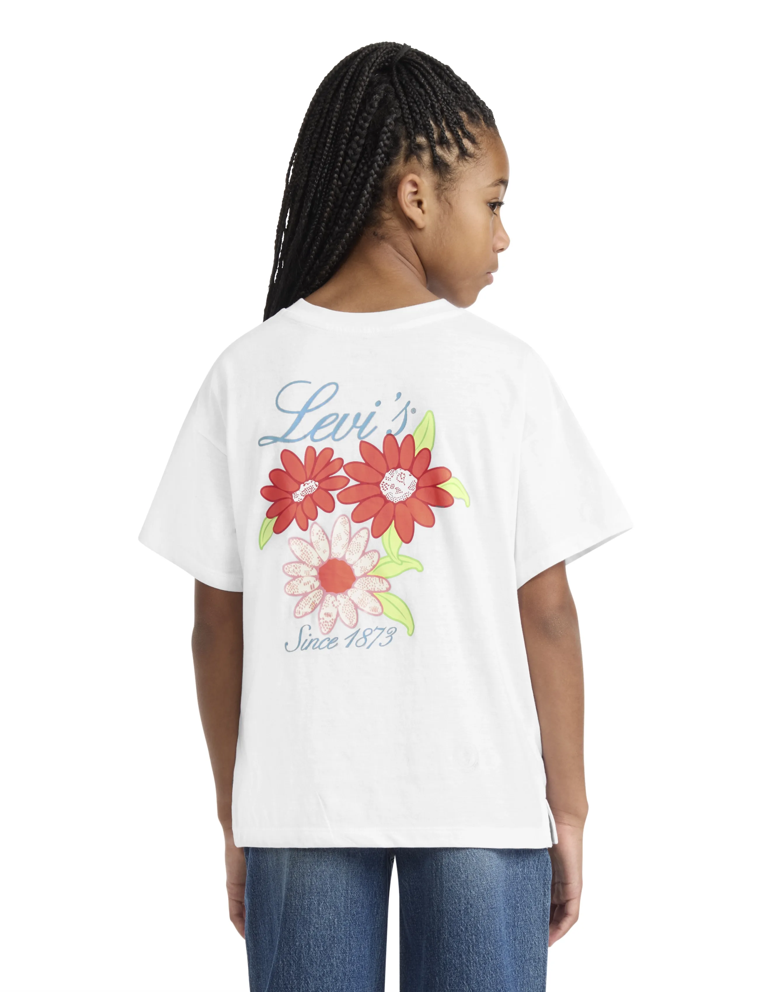 Levi's - Levi's® Floral Oversized Tee - kurzärmelige - bright white - 3