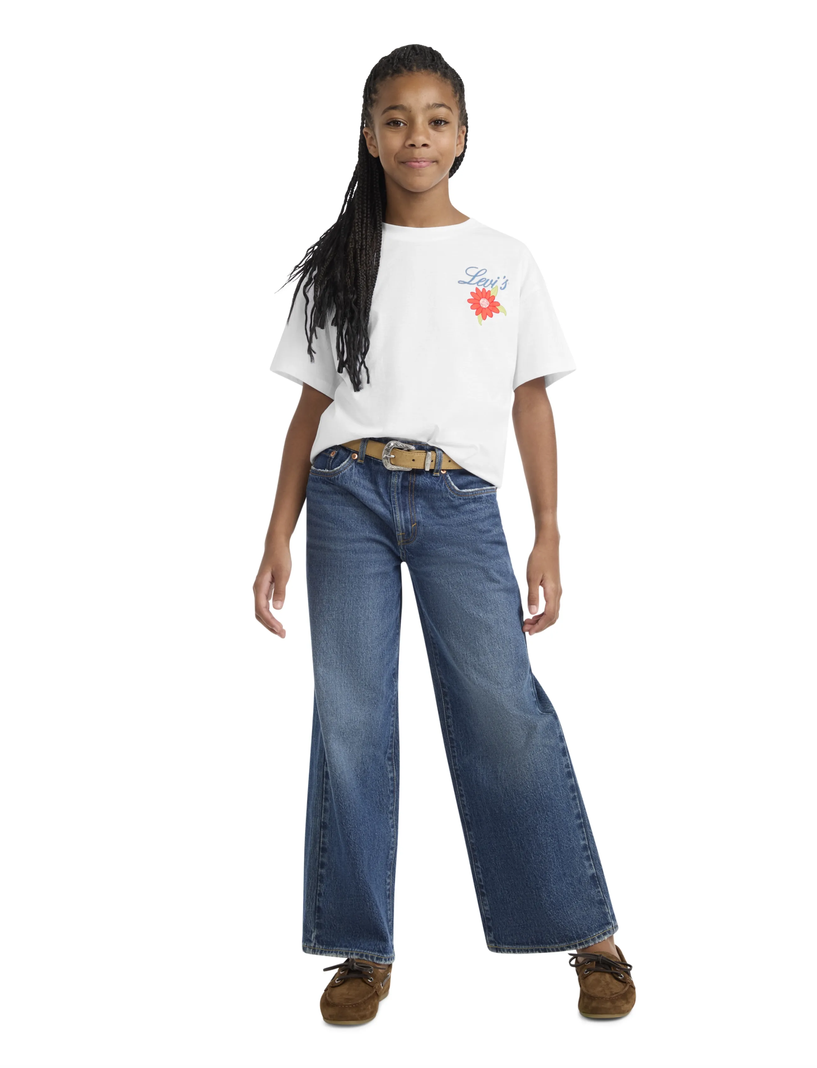 Levi's - Levi's® Floral Oversized Tee - kurzärmelige - bright white - 5