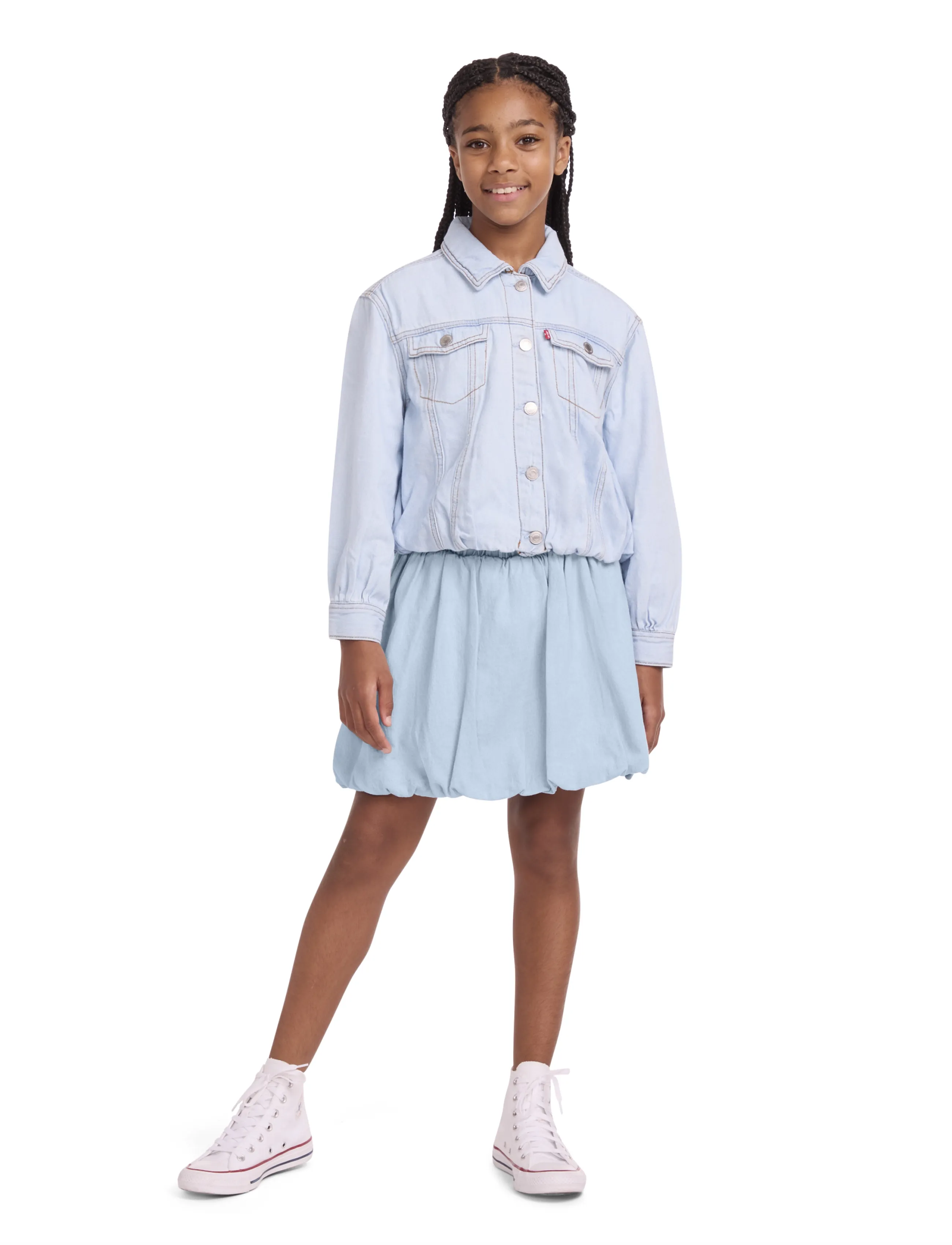 Levi's - Levi's® Denim Bubble Skirt - korte nederdele - wow me over - 4