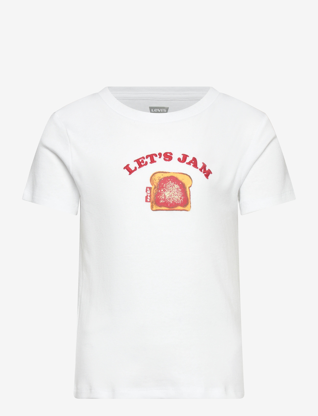 Levi's - Levi's® Ribbed Jam Tee - kortærmede t-shirts - bright white - 0