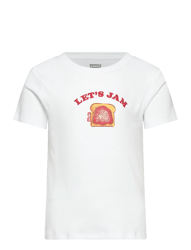 Levi's - Levi's® Ribbed Jam Tee - lühikeste varrukatega t-särgid - bright white - 0