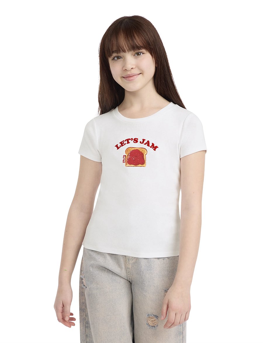Levi's - Levi's® Ribbed Jam Tee - lühikeste varrukatega t-särgid - bright white - 0