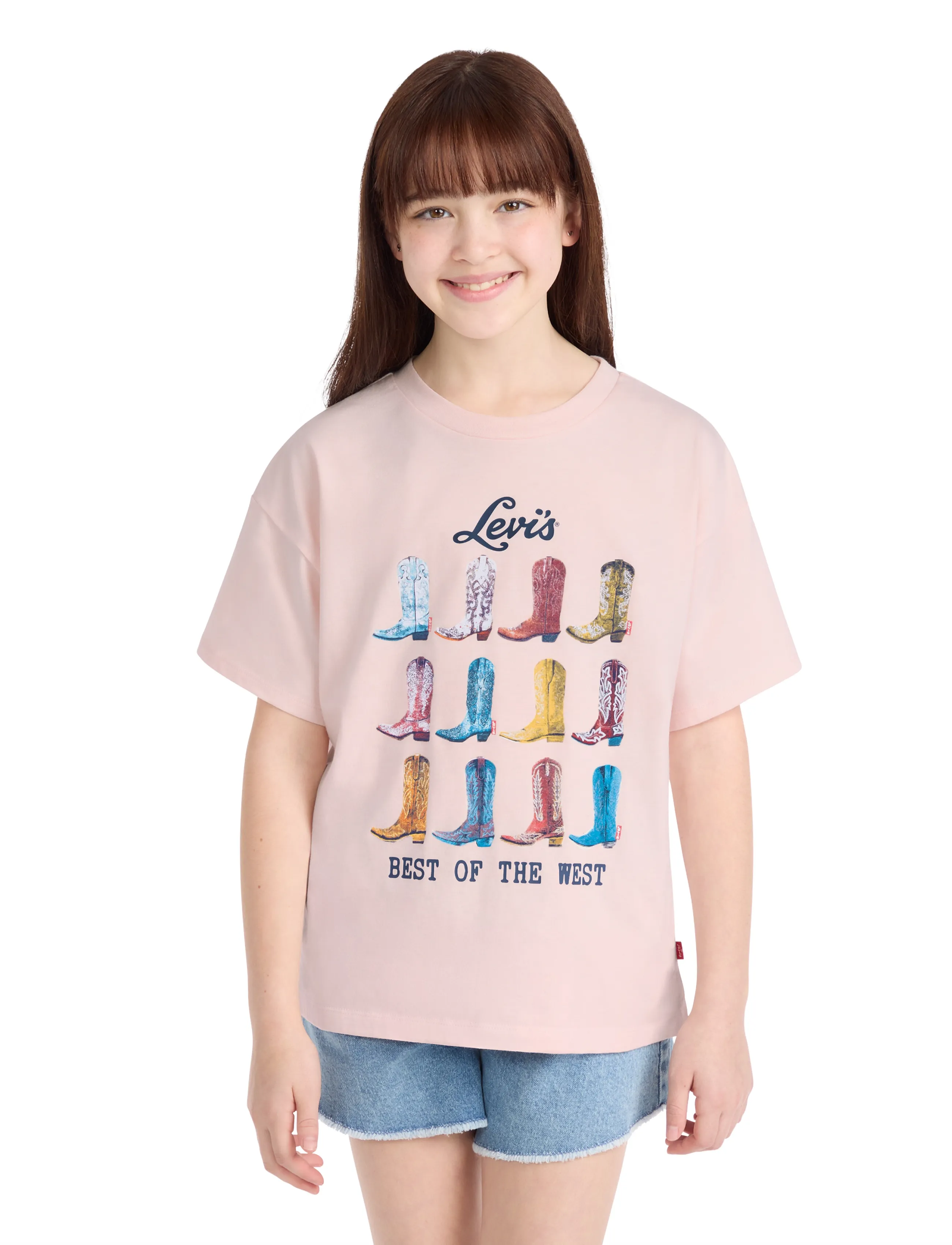 Levi's Levi's® Boots Oversized Tee - Kurzärmelige - CRYSTAL PINK / pink/rose
