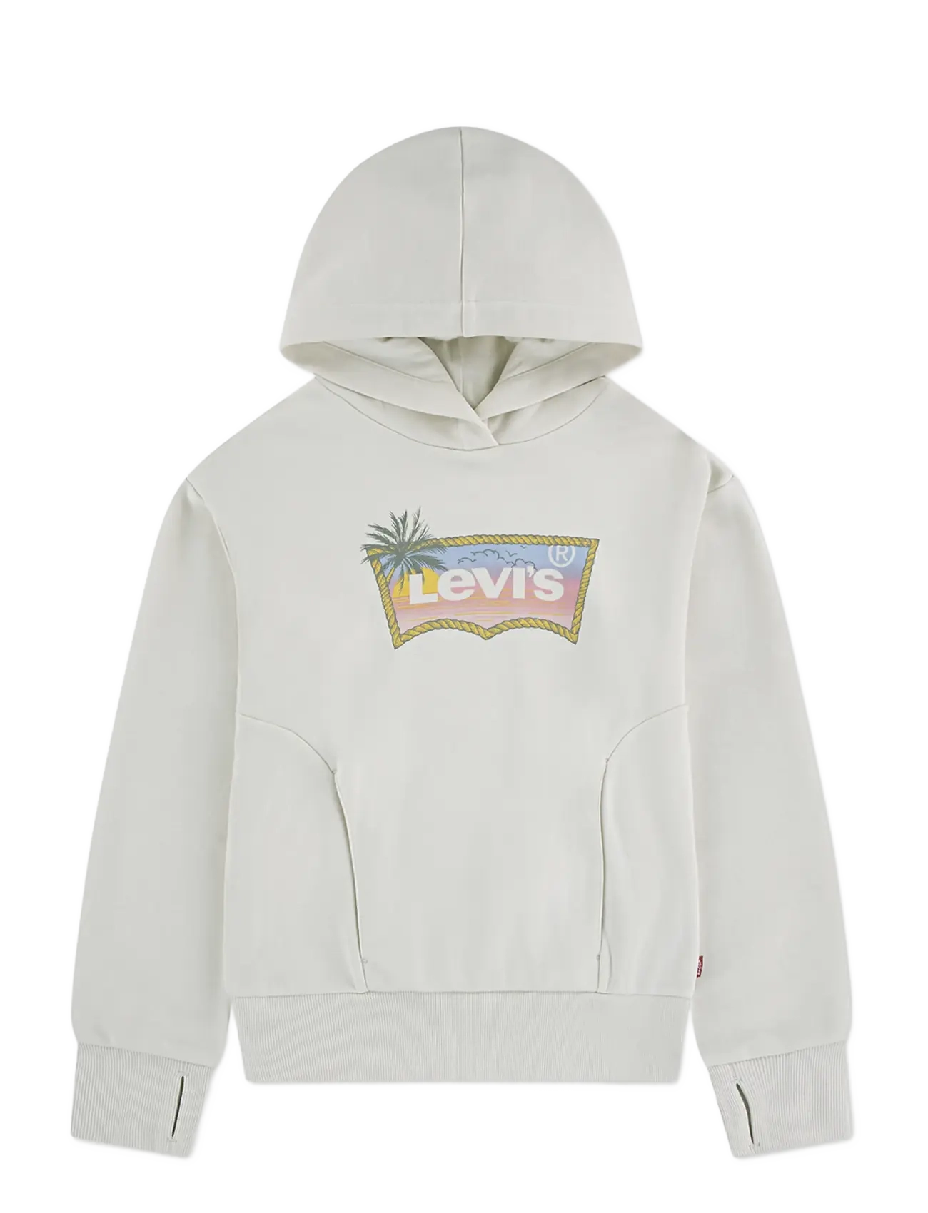Levi's Levi's® Ombre Batwing Oversized Hoodie - Tøj - ANTIQUE WHITE / cream