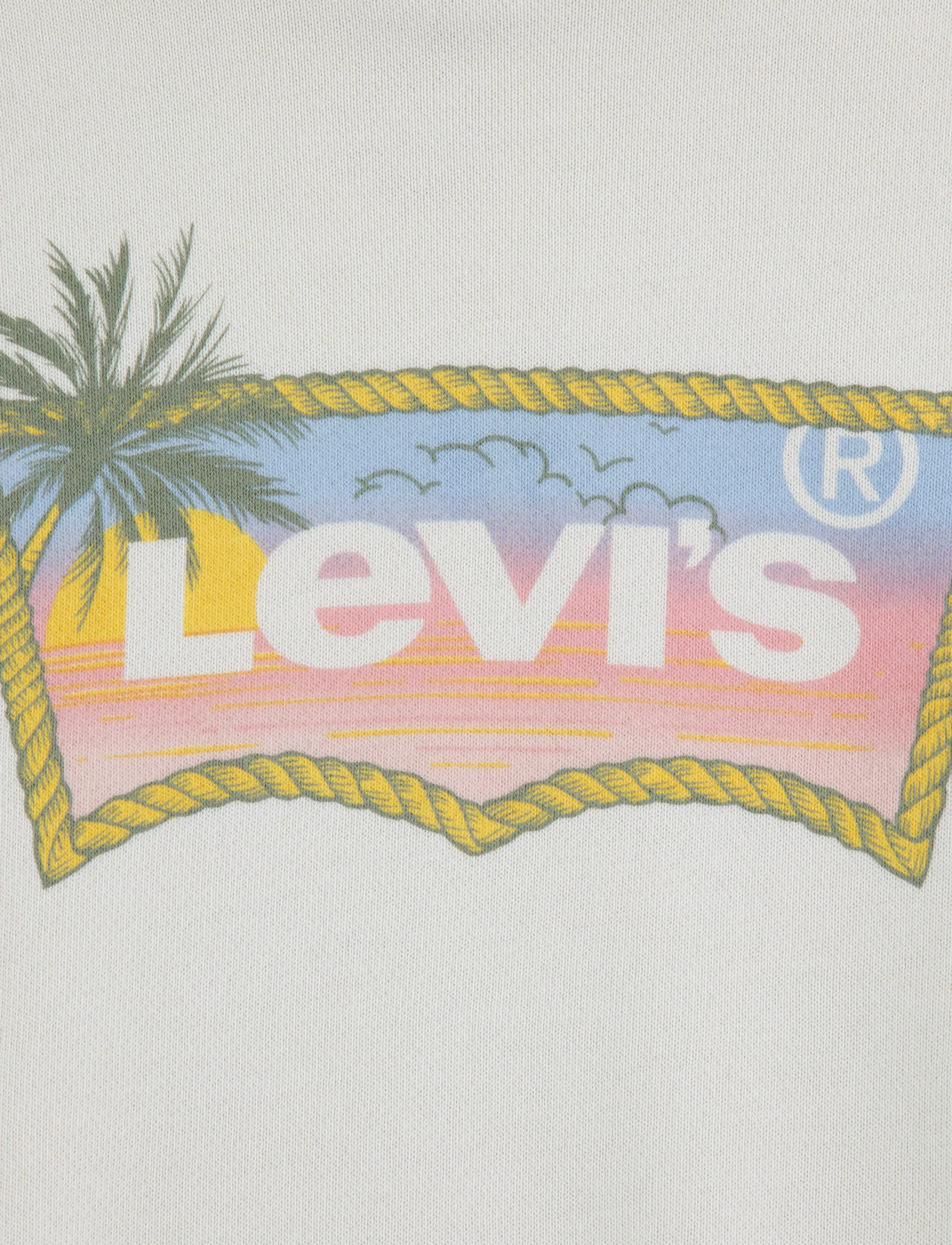 Levi's - Levi's® Ombre Batwing Oversized Hoodie - hættetrøjer - antique white - 2