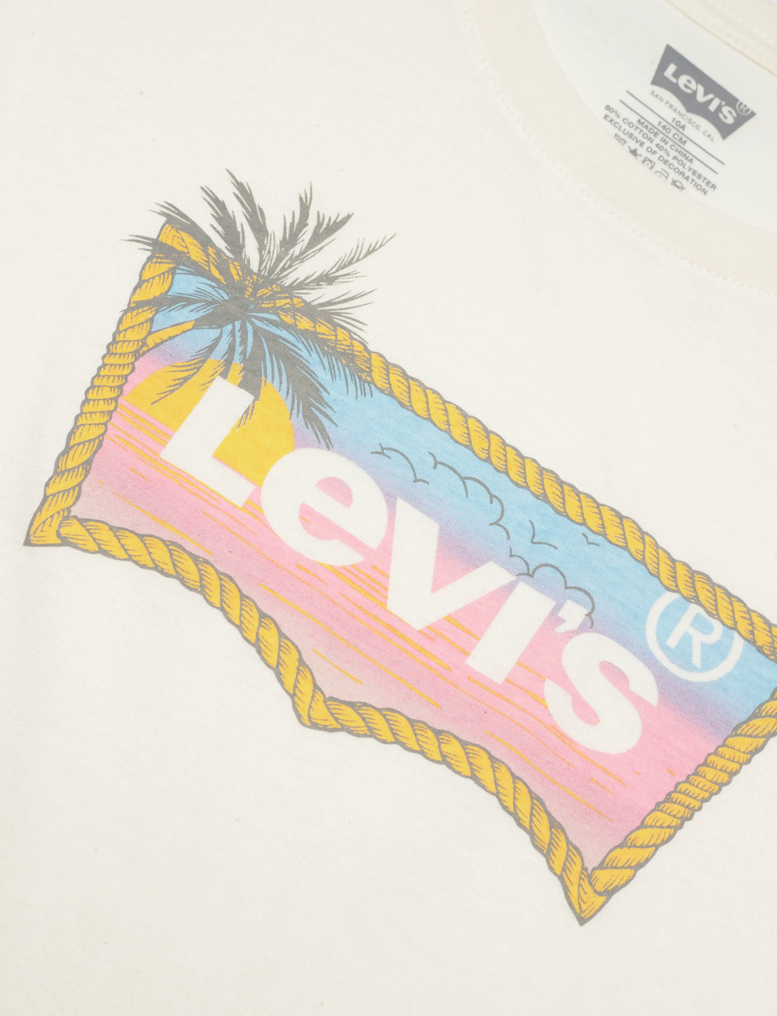 Levi's - LVG OMBRE BATWING SS TEE - t-shirts à manches courtes - antique white - 2