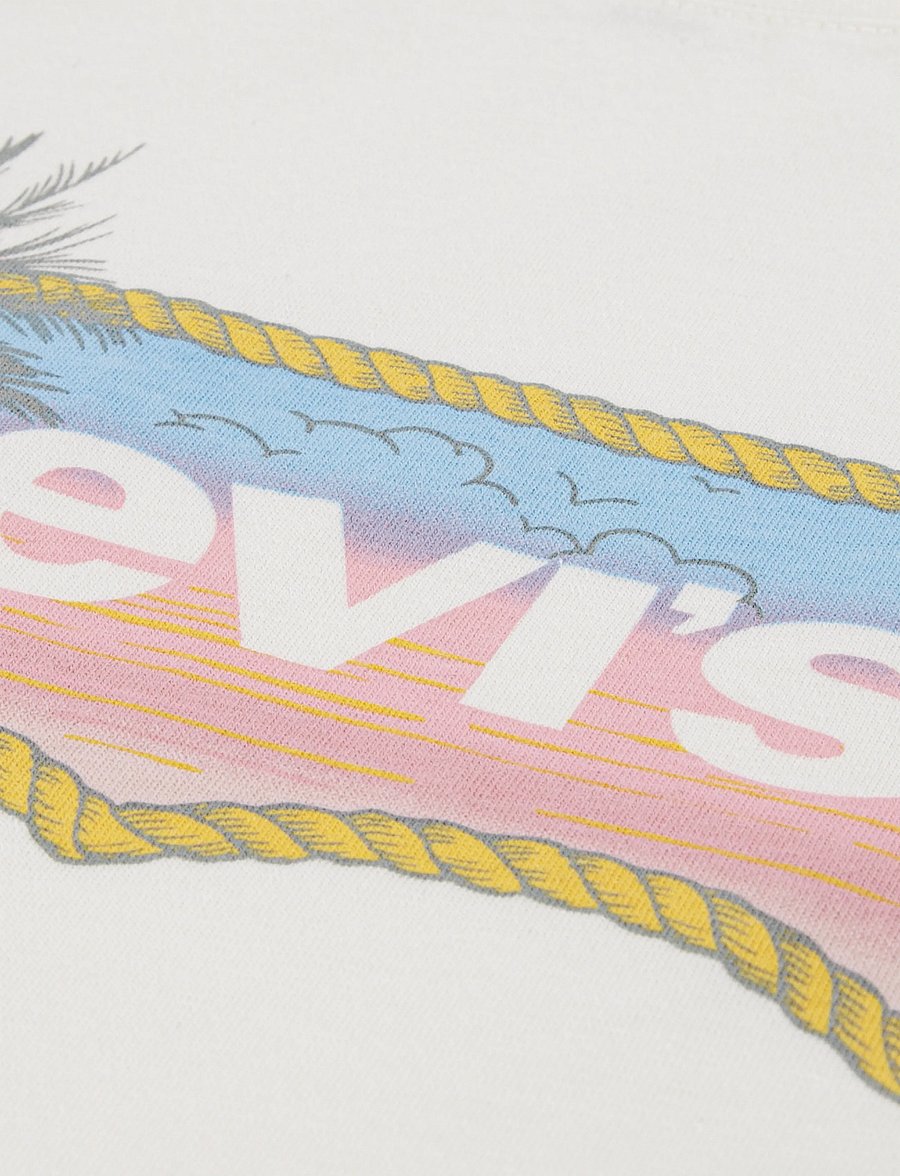 Levi's - LVG OMBRE BATWING SS TEE - kurzärmelige - antique white - 2