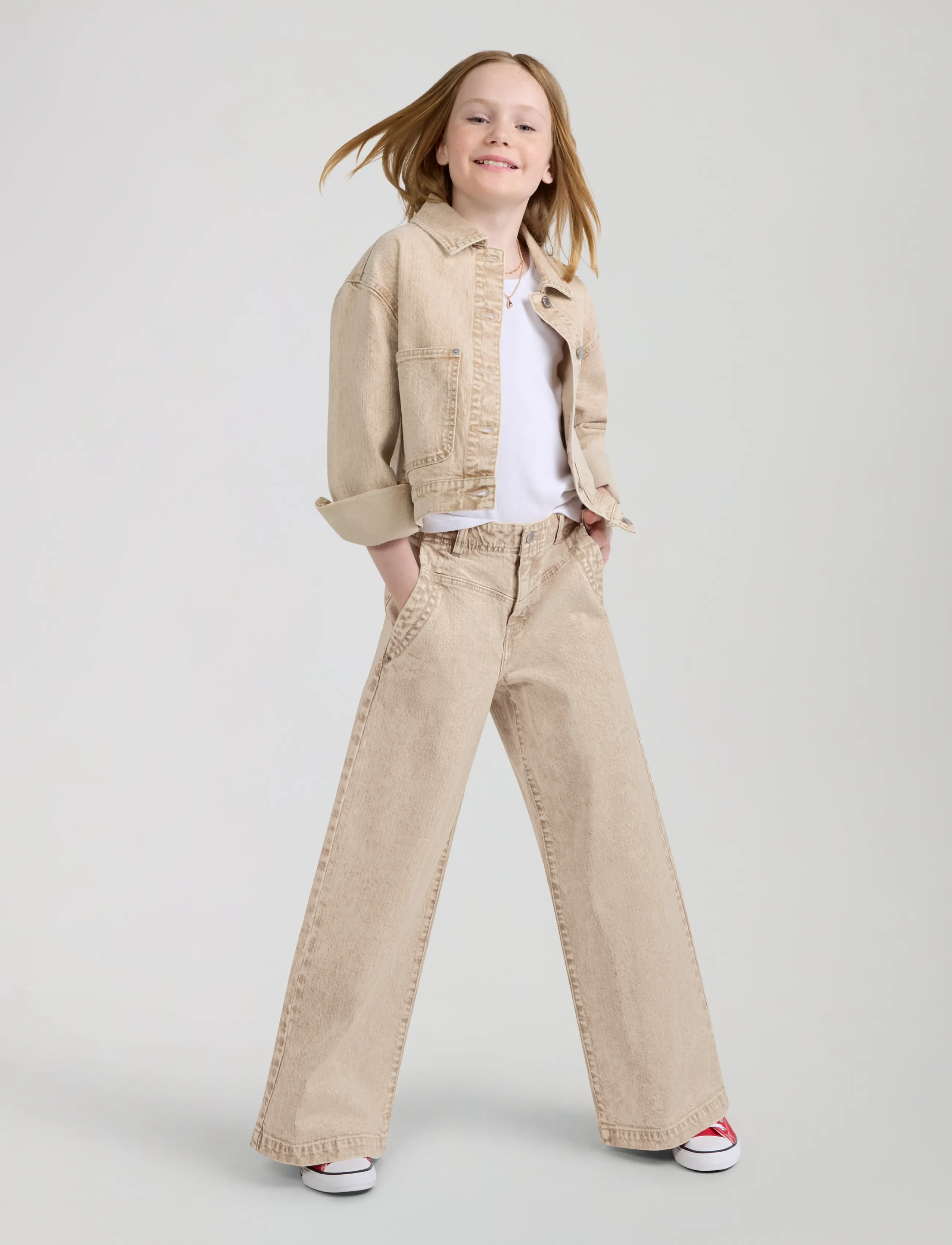 Levi's - PX-DENIM PANTS - hosen mit weitem bein - curds and whey - 3
