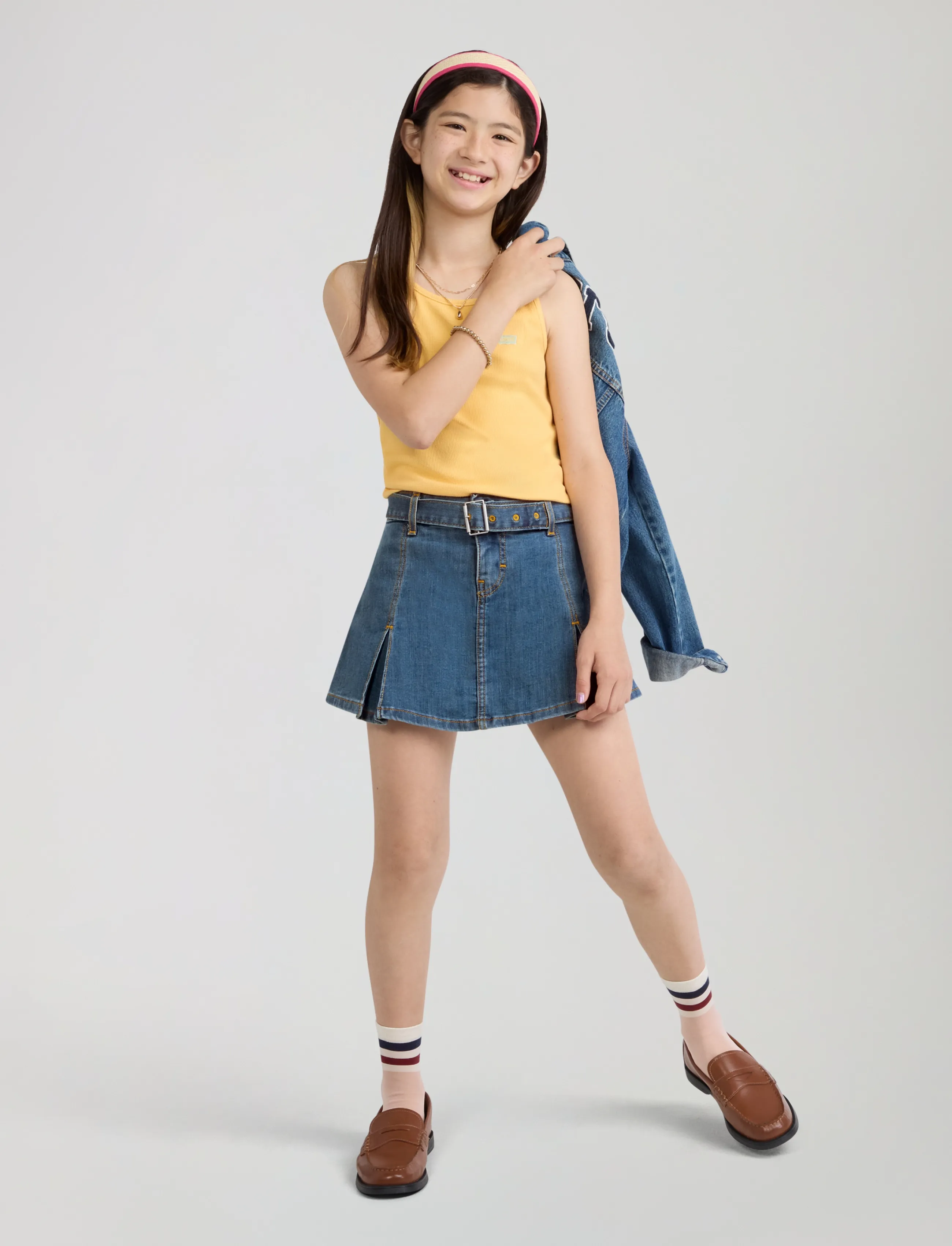 Levi's - VS-WOVEN SKIRT/SCOOTER - denim skirts - lunch break - 4