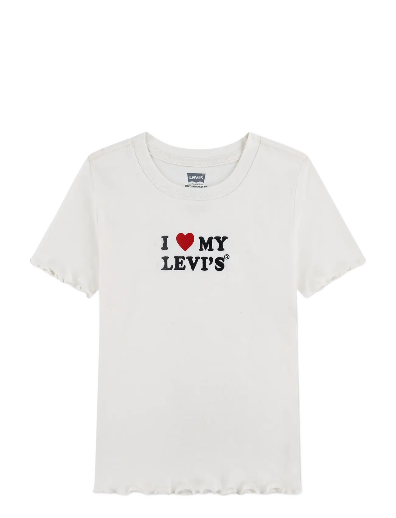 Levi's - KT-S/S KNIT TOP - lühikeste varrukatega t-särgid - levi's egret - 1