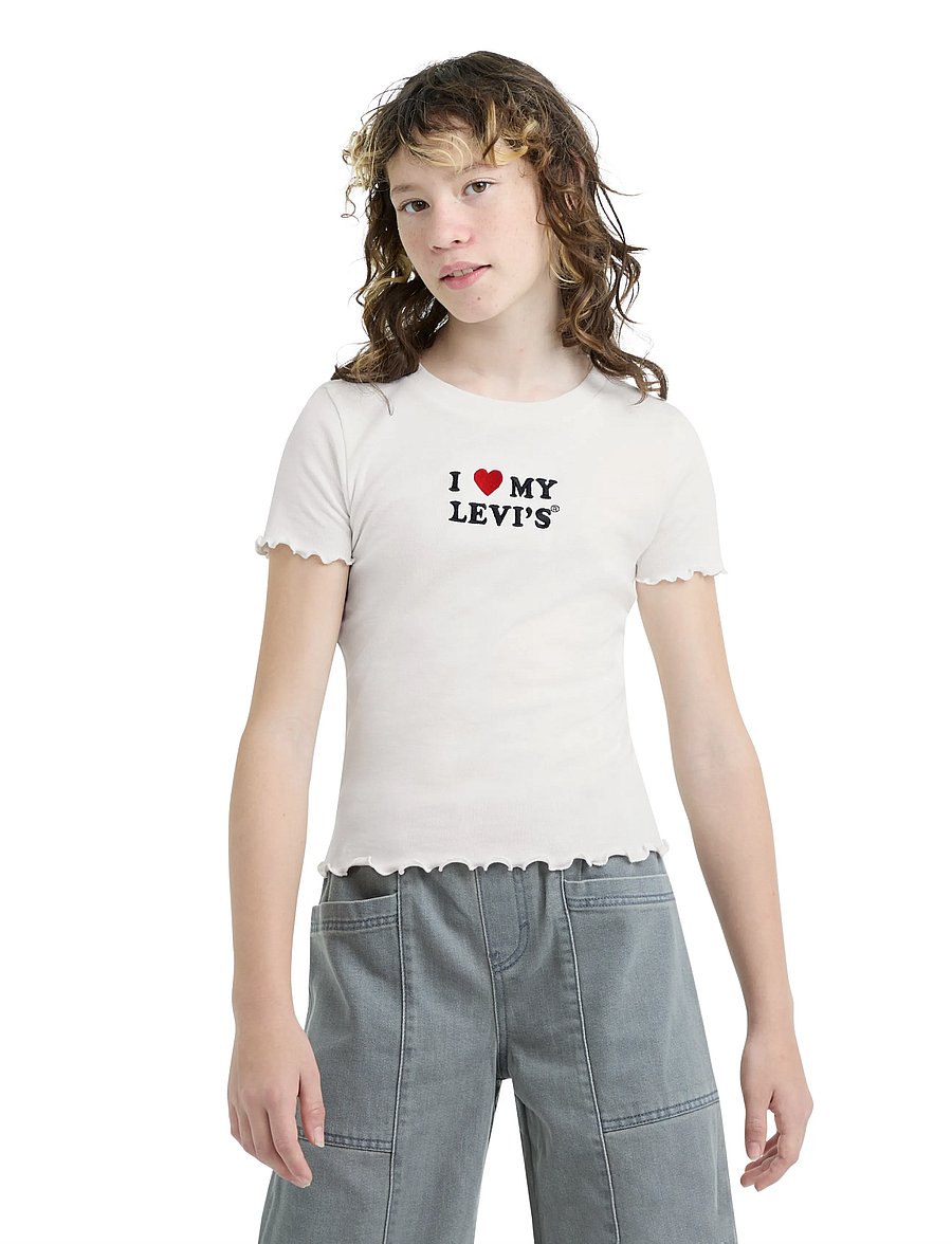 Levi's - KT-S/S KNIT TOP - kortærmede t-shirts - levi's egret - 0