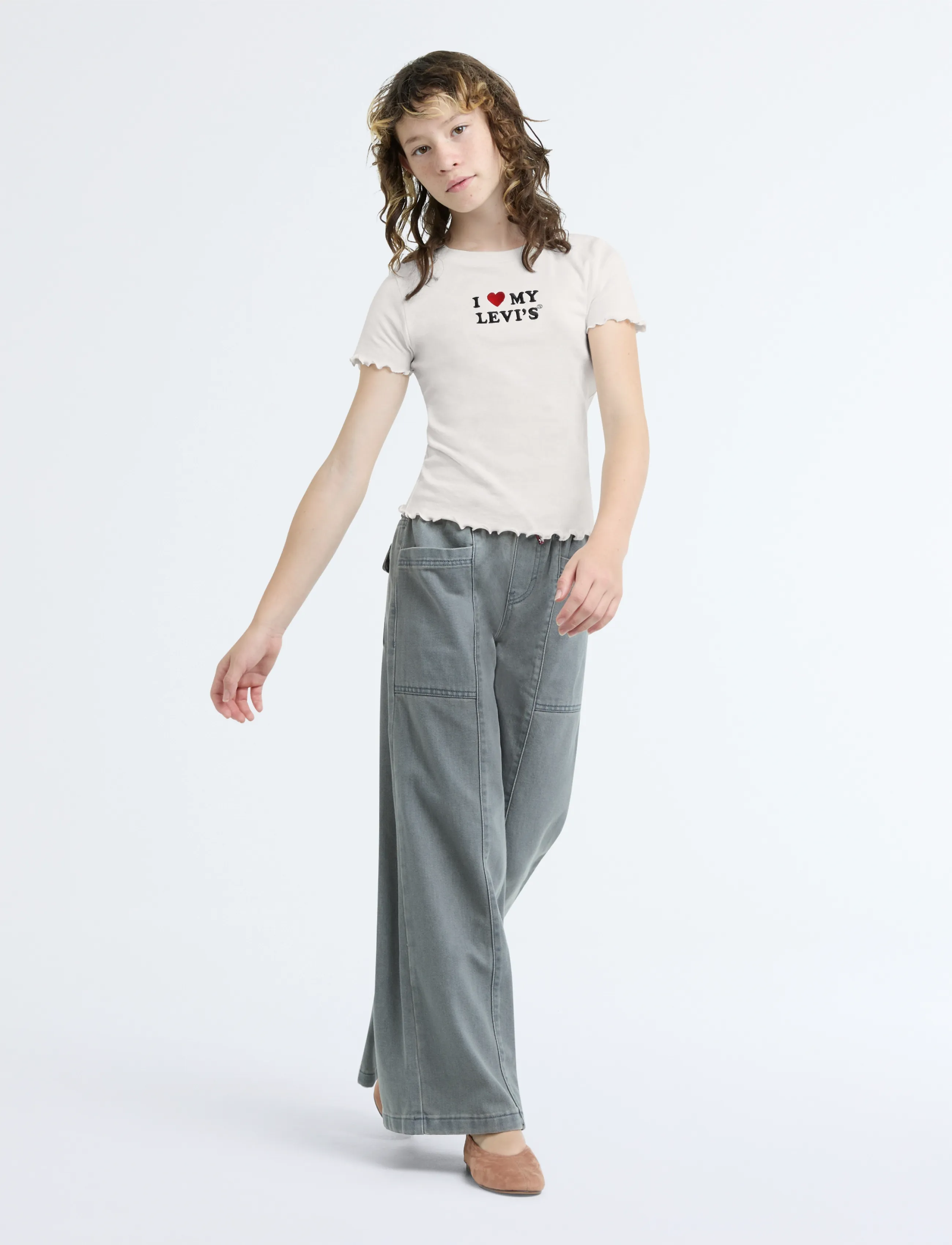 Levi's - KT-S/S KNIT TOP - lühikeste varrukatega t-särgid - levi's egret - 4