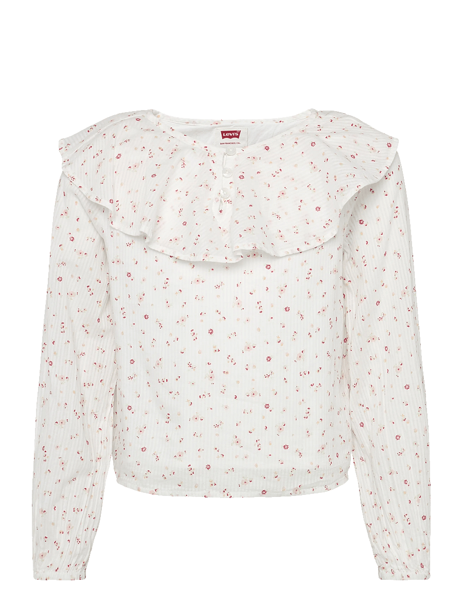 Levi's - LW-L/S WOVEN TOP - bluser & tunikaer - levi's egret - 0
