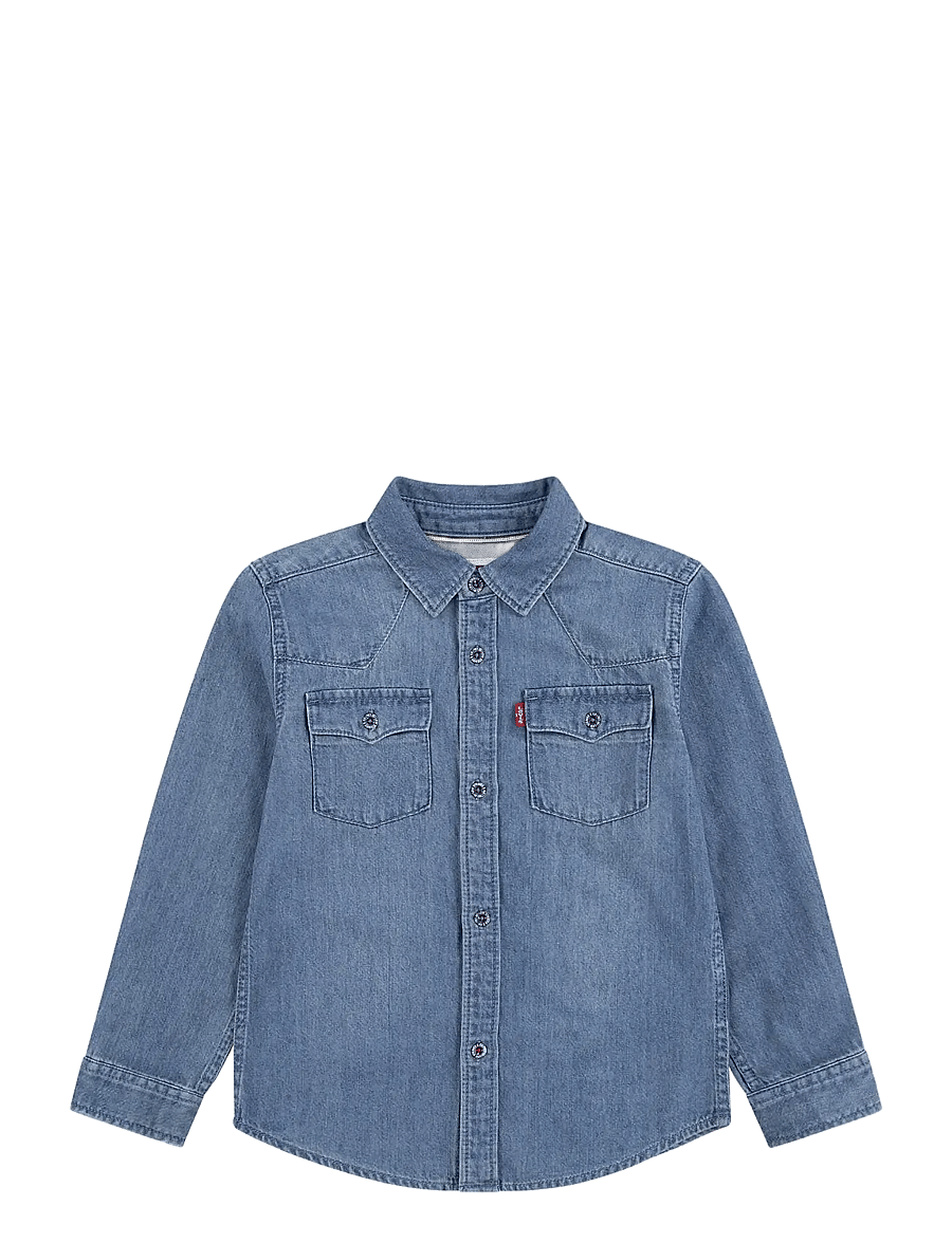 Levi's - LVB-BARSTOW WESTERN SHIRT / LVB BARSTOW WESTERN SHIRT - långärmade skjortor - turquoise - 0
