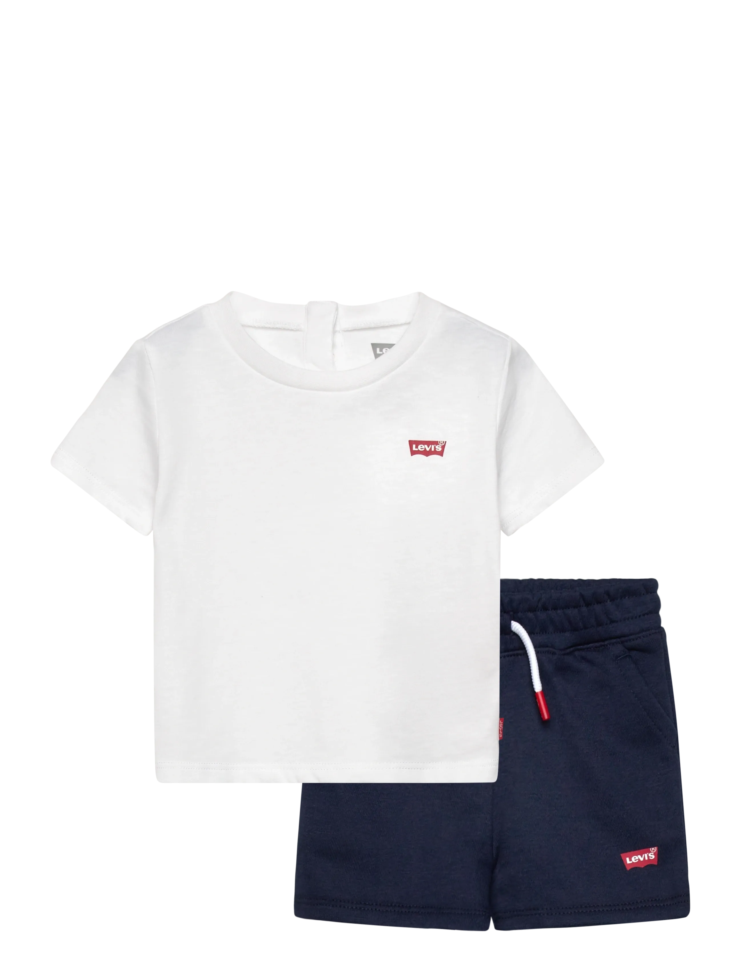 Levi's KS-KNIT SHORT SET - Lühikeste varrukatega t-särkide komplektid - BRIGHT WHITE / white