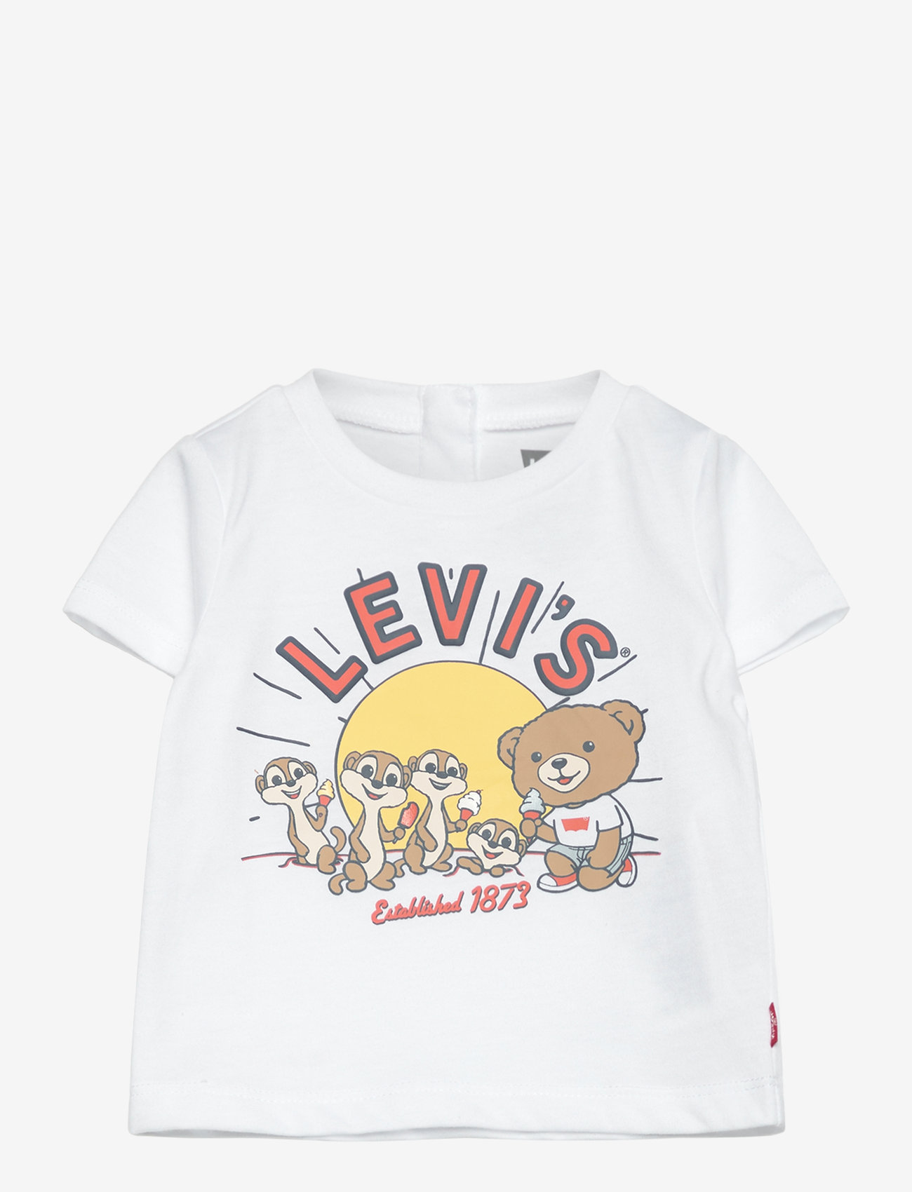 Levi's - WS-WOVEN SHORT SET - lühikeste varrukatega t-särkide komplektid - bright white - 0