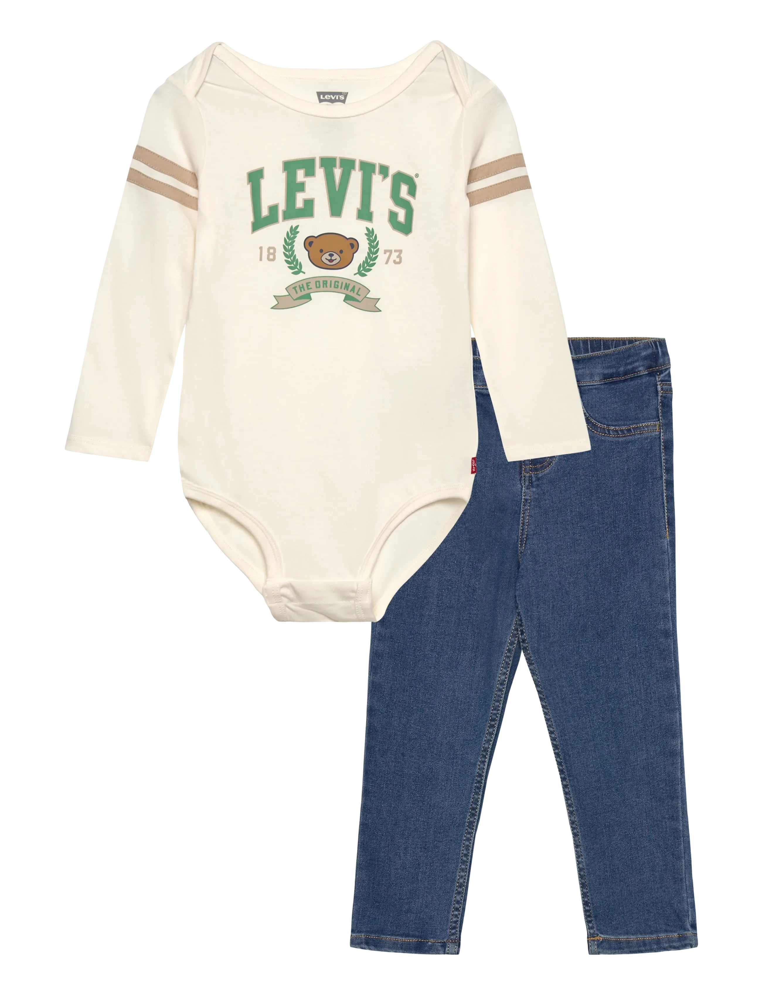 LEVI'S Levi's Football Bodysuit Und Jeans 2-Piece Set Patterned - 92