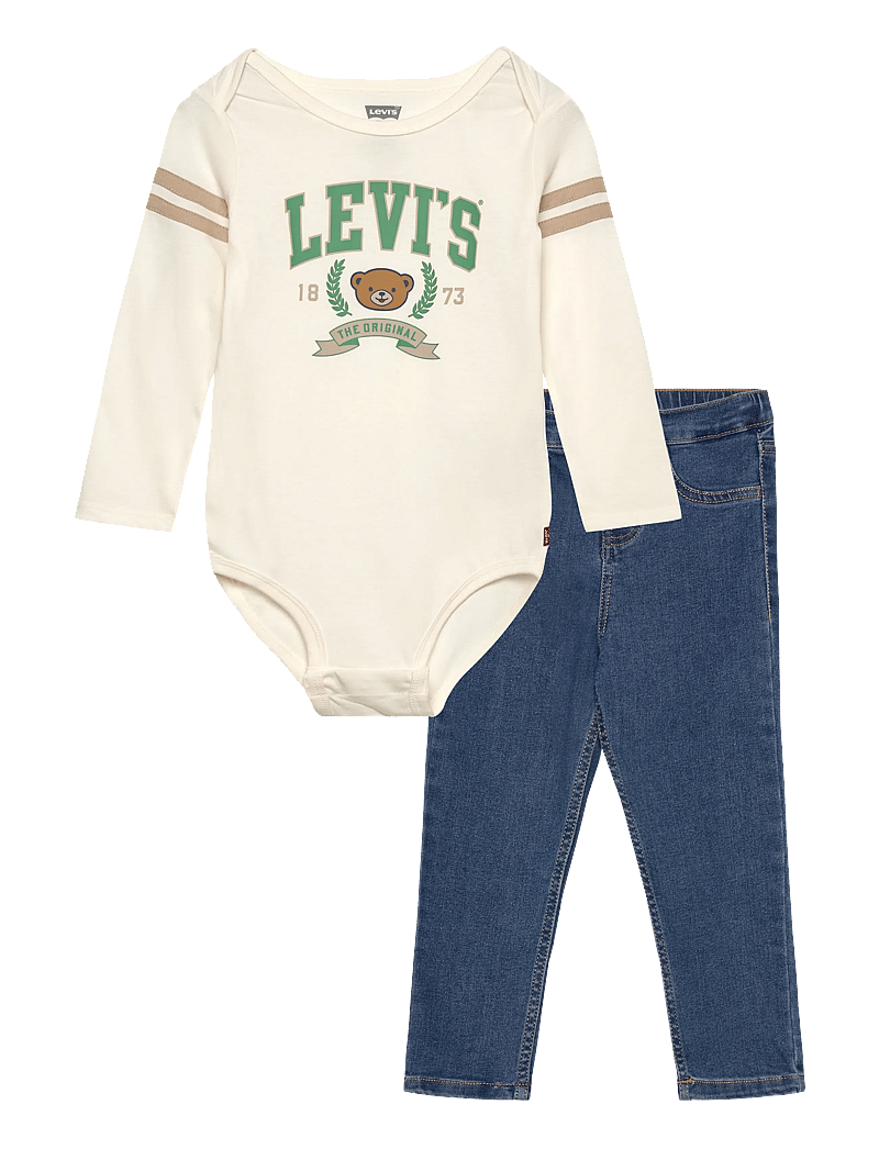 Levi's - Levi's® Football Bodysuit and Jeans 2-Piece Set - sets mit body - levi's egret - 0