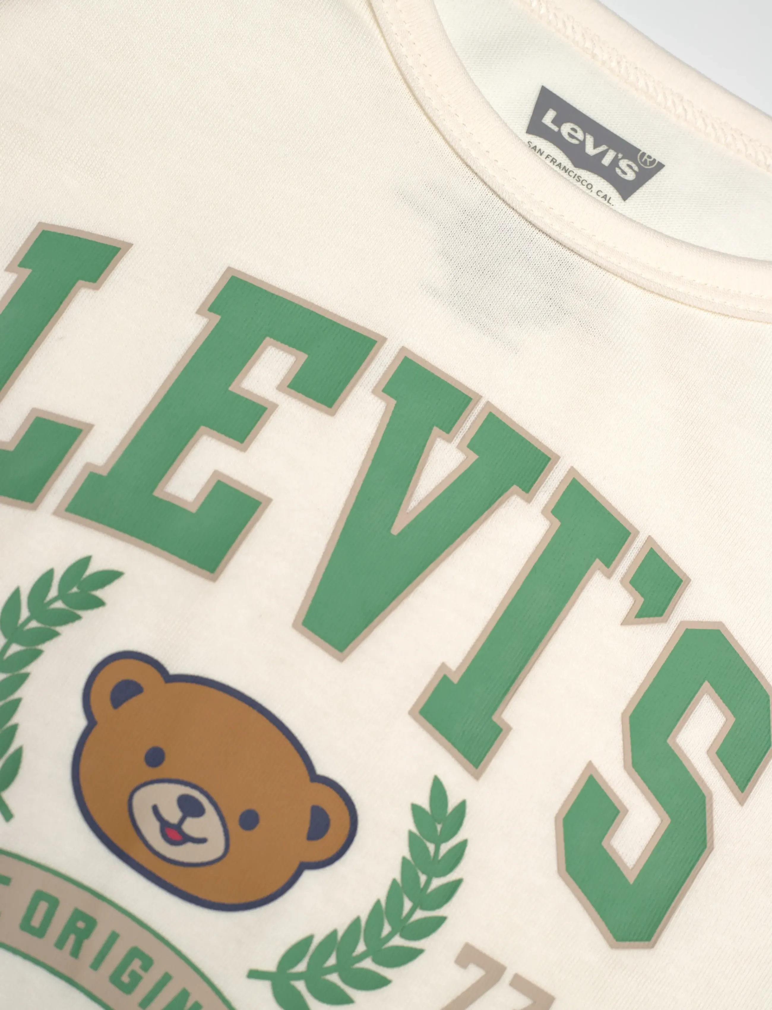 Levi's - Levi's® Football Bodysuit and Jeans 2-Piece Set - komplekti ar augšdaļu - levi's egret - 2