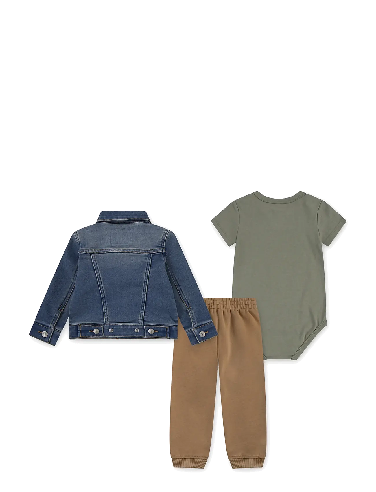 Levi's - Levi's® LVB TRUCKER, TEE, & JOGGER SET - autumn savings - deep lichen green - 1